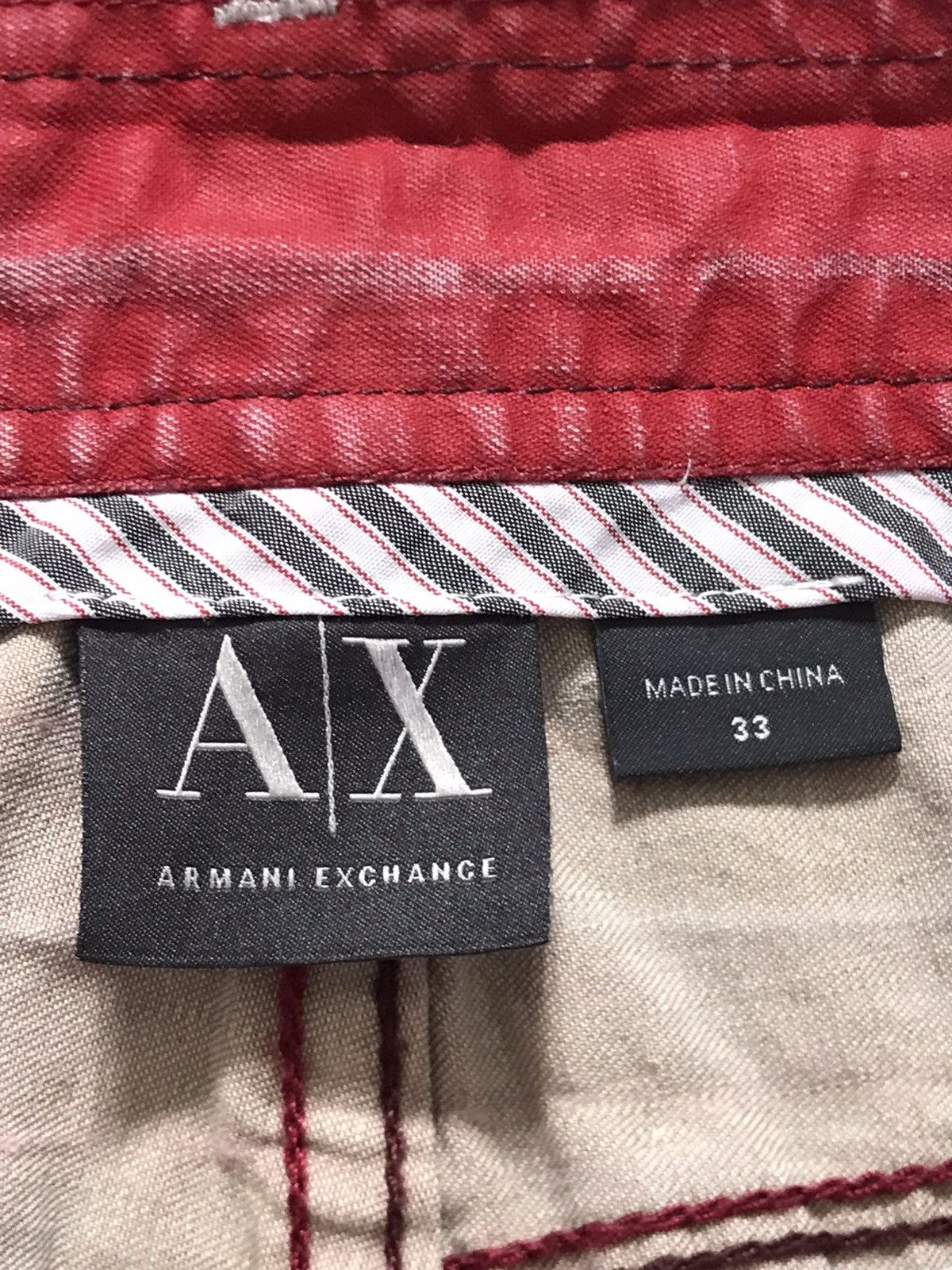 Armani Exchange Armani Exchange AX Rubra Red Distressed Denim Jeans Size US 33 - 8 Thumbnail