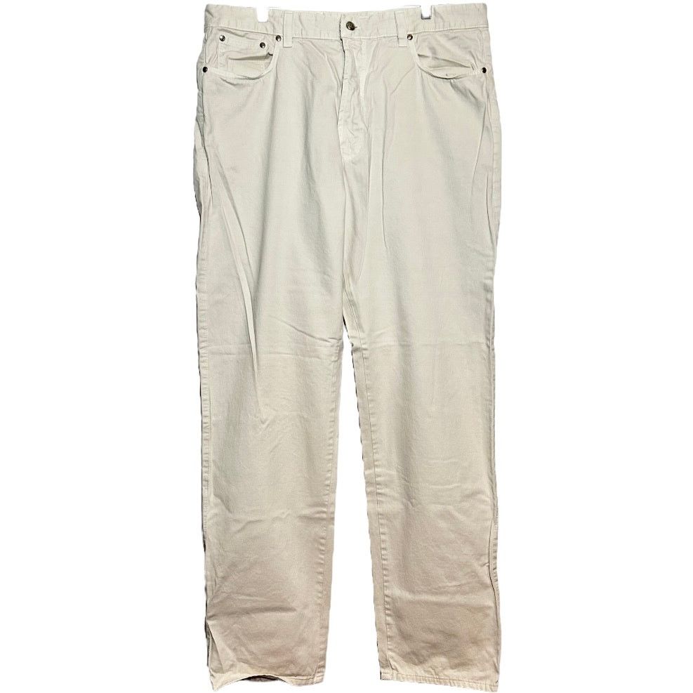 Ermenegildo Zegna Straight Jeans 100% Cotton Ivory 40