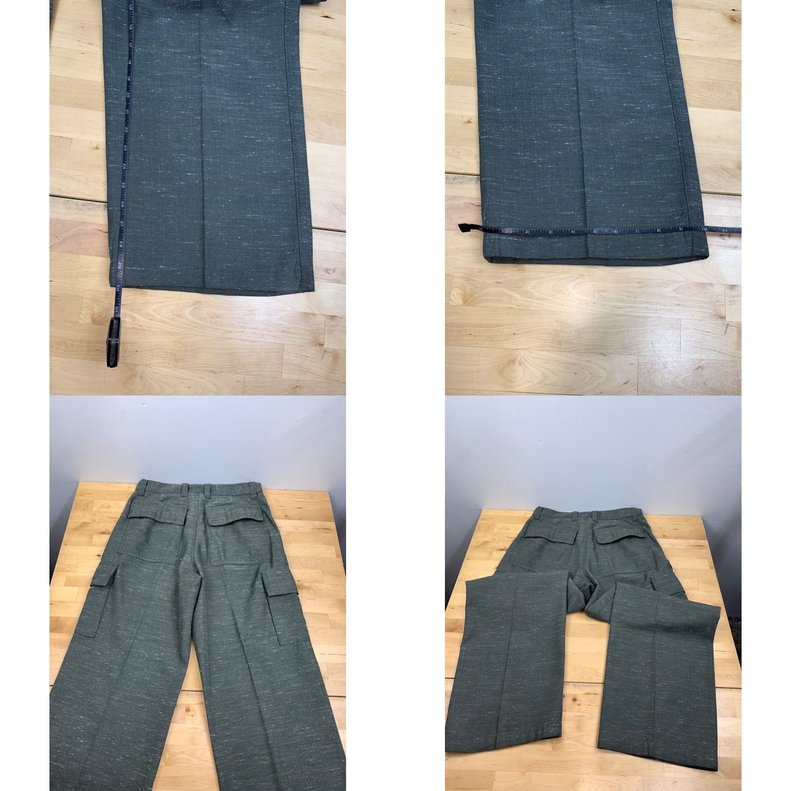 Vintage VINTAGE Kikwear Cargo Pants Pants 31x30 Olive Green 90s Grunge Hip Hop Mens Wide-Leg Baggy Y2K #8133 Size US 31 - 8 Thumbnail
