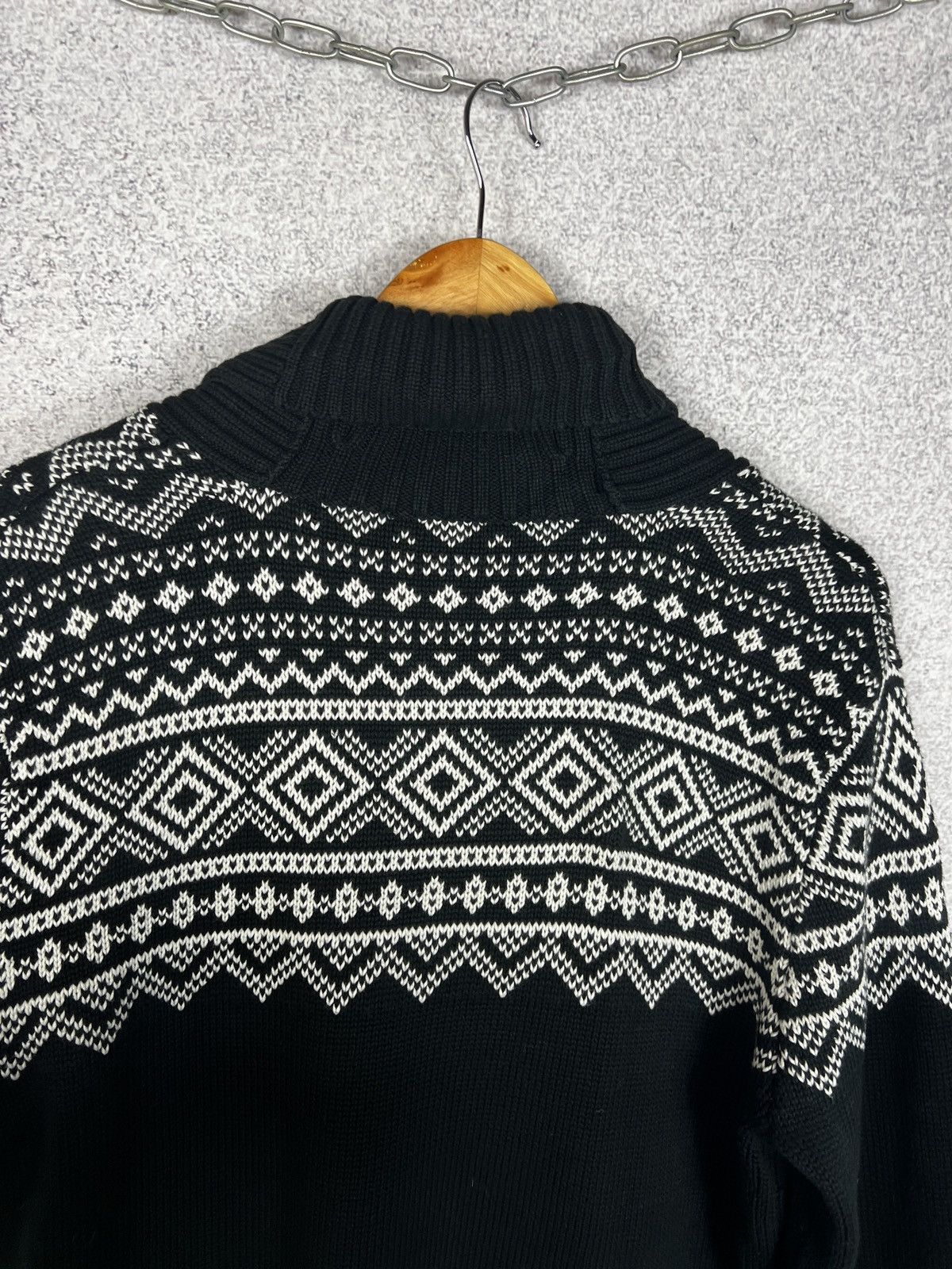 Ralph Lauren × Vintage Vintage Ralph Lauren Pattern Knitted Sweater Luxury Cardigan Size L / US 10 / IT 46 - 7 Thumbnail