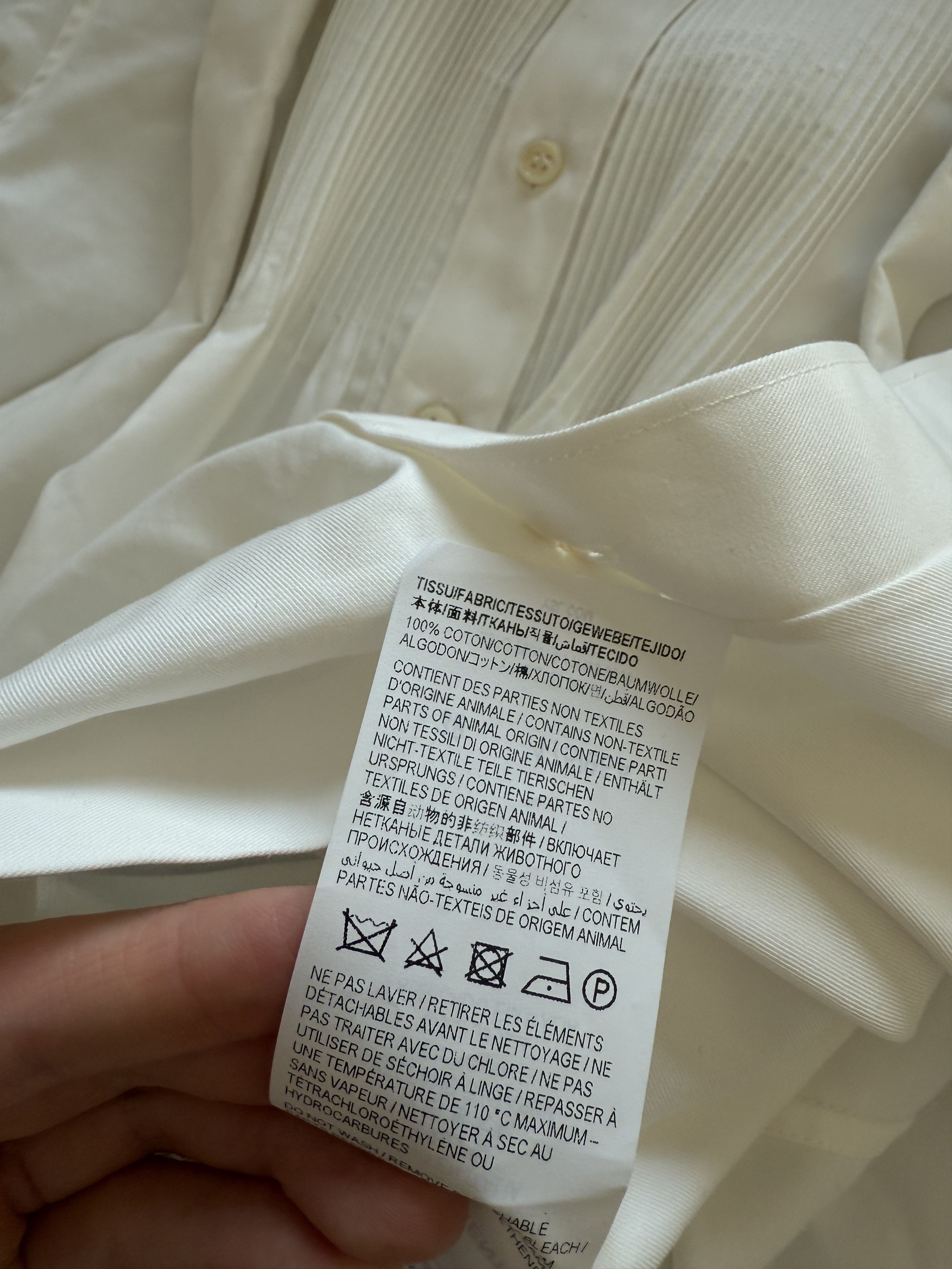 Saint Laurent Paris FW23' Saint Laurent Lavalliere-neck blouse in cotton poplin Size US M / EU 48-50 / 2 - 15 Thumbnail