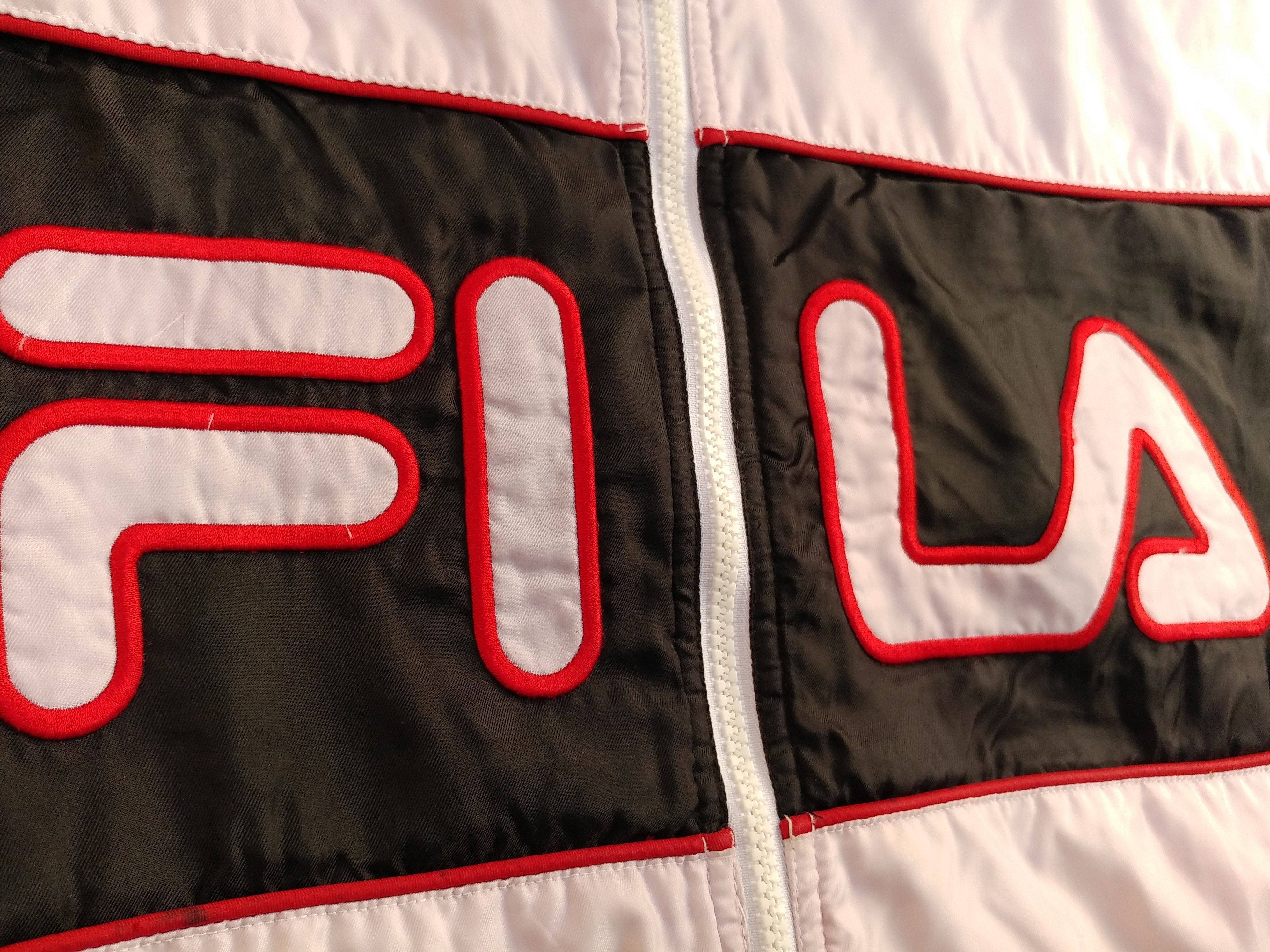 Fila FILA jacket, white, vintage bomber, 90s hip hop, 1990s L Size US L / EU 52-54 / 3 - 7 Thumbnail