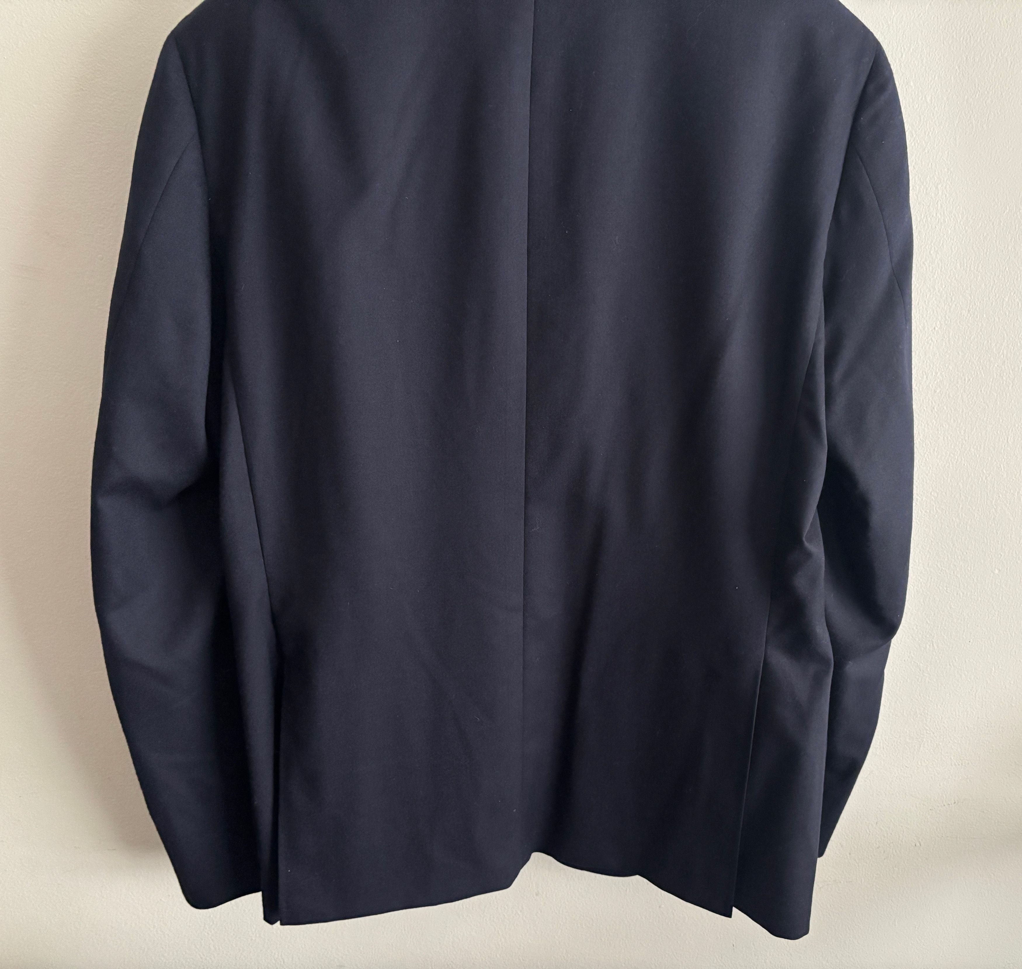 Canali $1825 Kei Unstructured Navy Wool Sport Coat/ Blazer - 44 Size 44R - 6 Thumbnail