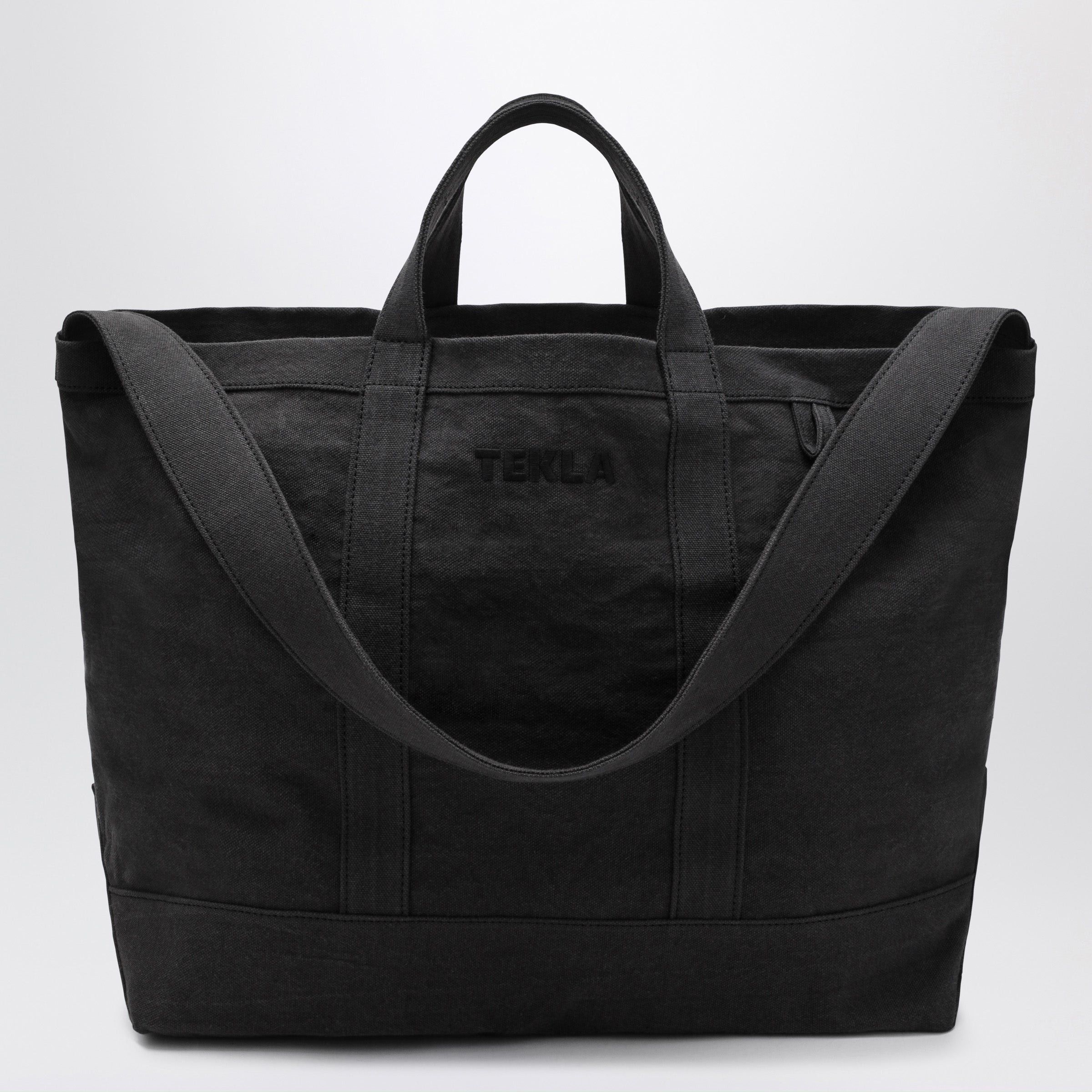 Tekla Tekla Beach Bag In Black Cotton Size ONE SIZE - 1 Thumbnail