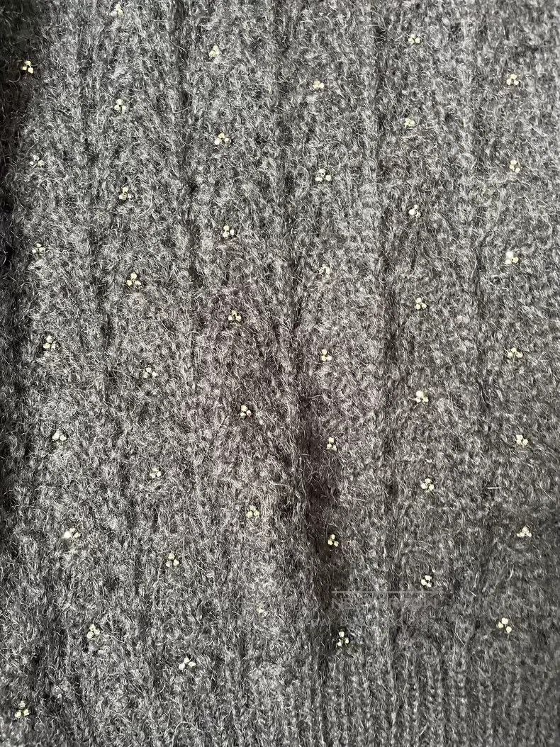 Saint Laurent Paris Saint Laurent Paris Cutout Crystal Knit Sweater Size US S / EU 44-46 / 1 - 3 Thumbnail
