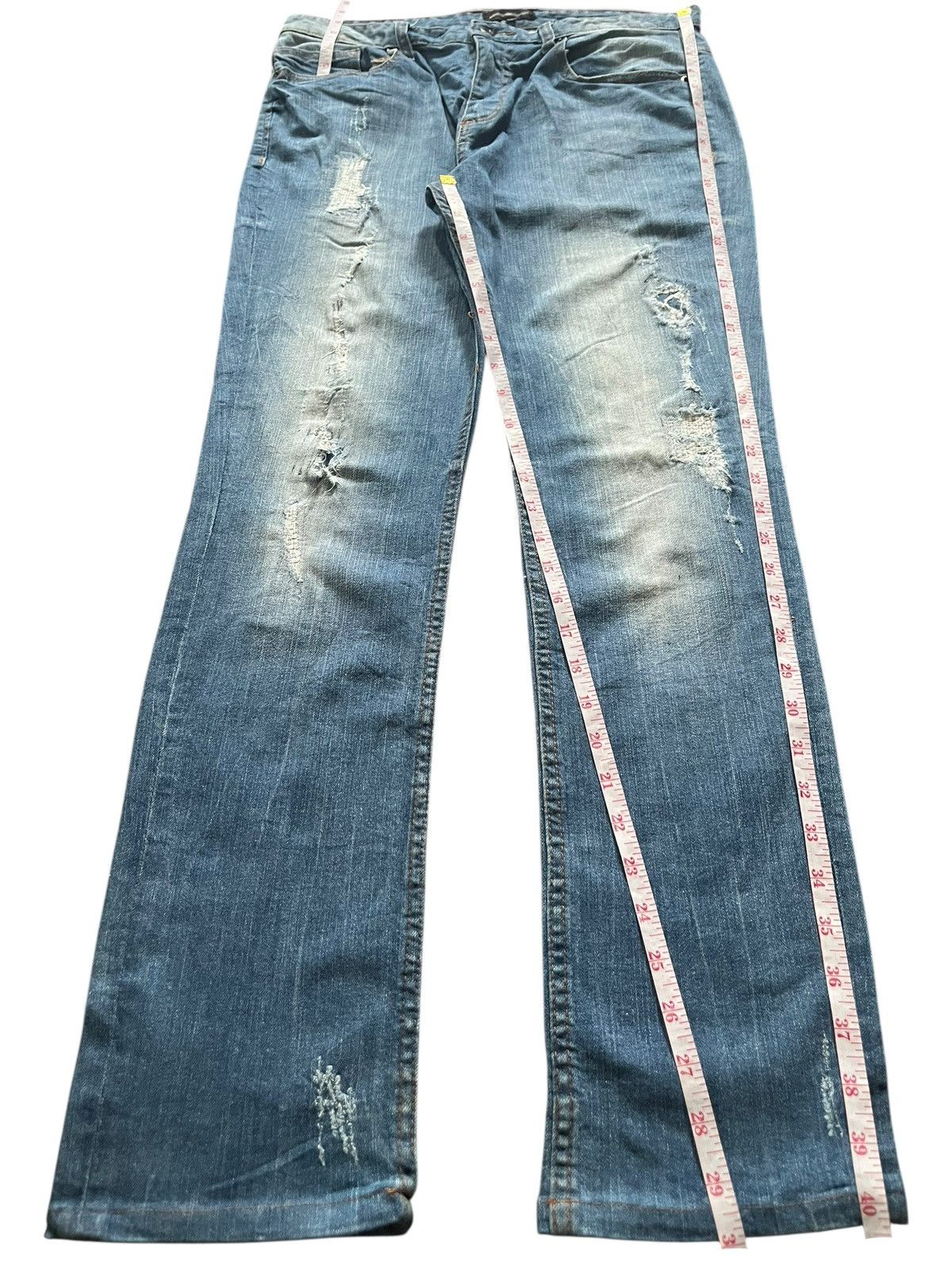 semanticdesign Vintage Semantic Design Faded Wash Distressed Jeans Size 32" / US 10 / IT 46 - 7 Thumbnail