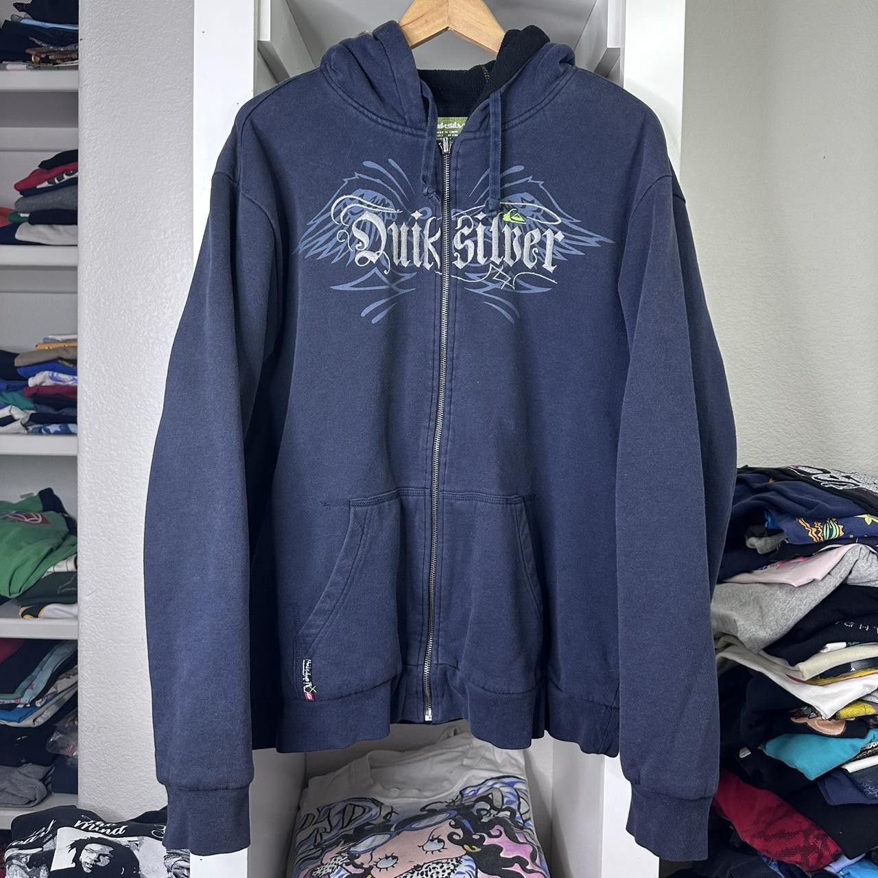 Quiksilver 2000s Y2K Vintage Quiksilver Surfwear Skate Zip Up Jacket Size US L / EU 52-54 / 3 - 2 Thumbnail