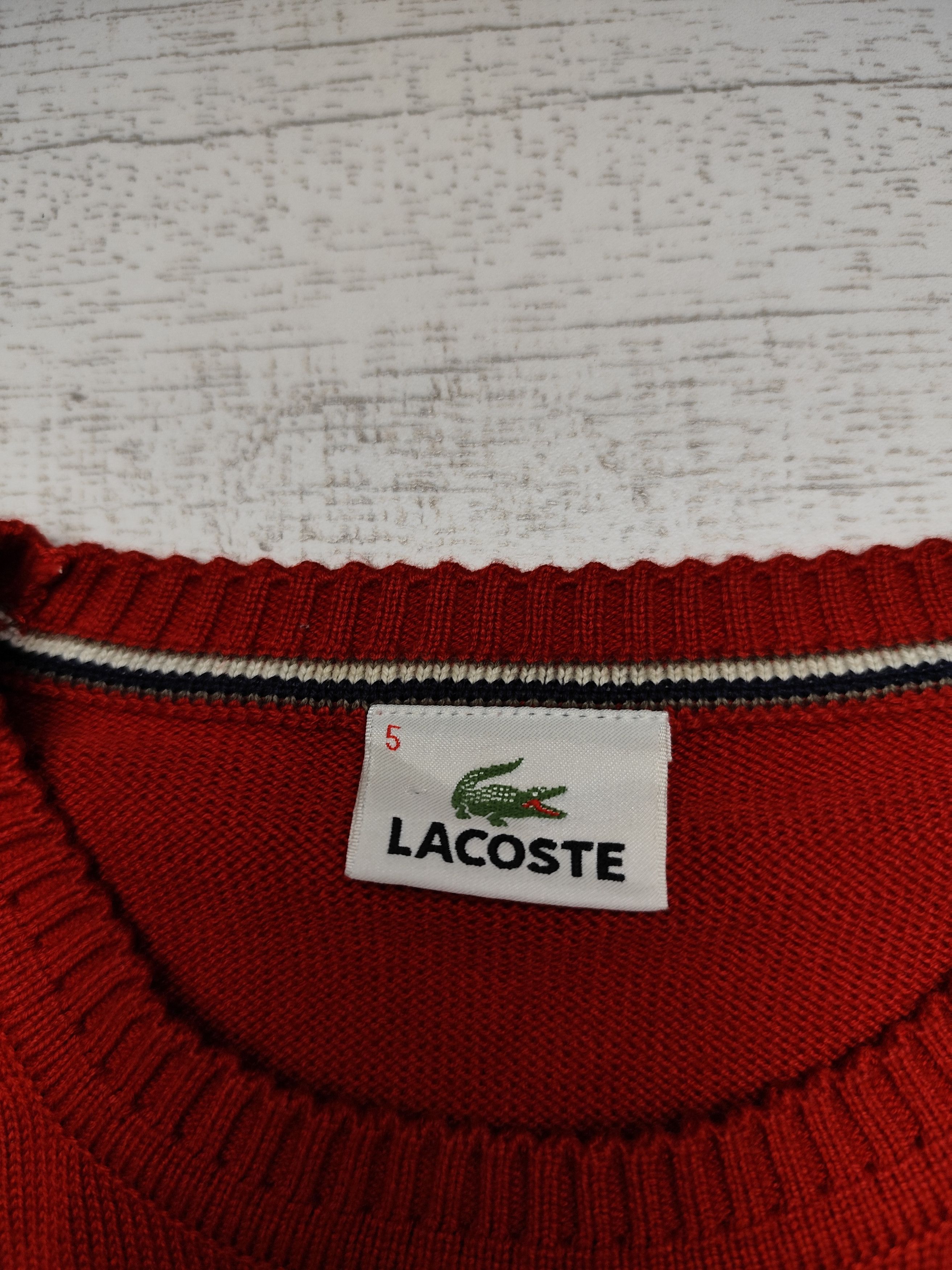 Lacoste × Vintage Vintage 90s Lacoste Small Logo Crewneck Knitted Sweater Y2K Size US M / EU 48-50 / 2 - 3 Thumbnail