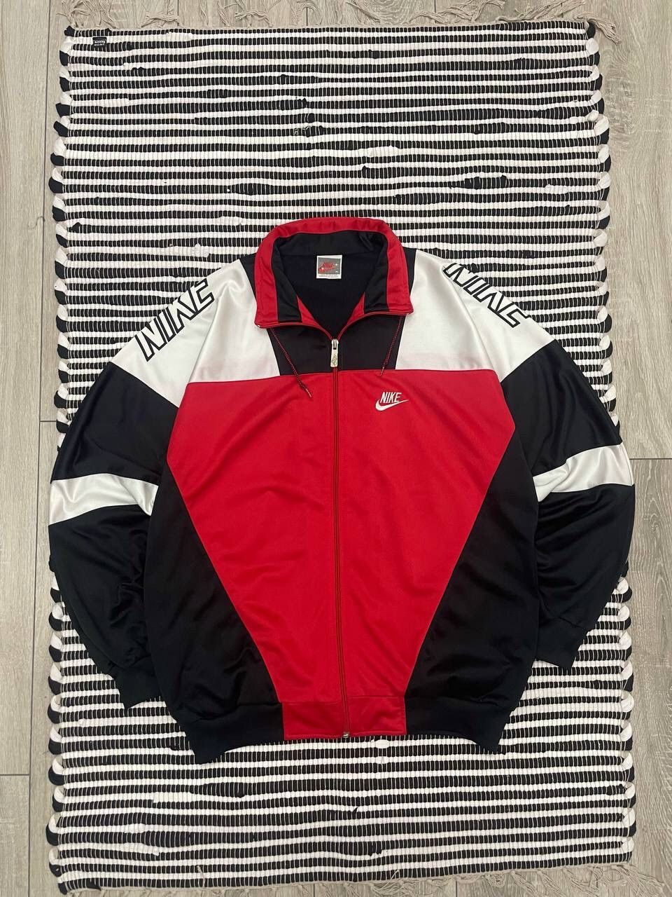 Japanese Brand × Nike × Vintage Vintage 80s Nike Zip Up Track Jacket Y2K Size US M / EU 48-50 / 2 - 1 Thumbnail