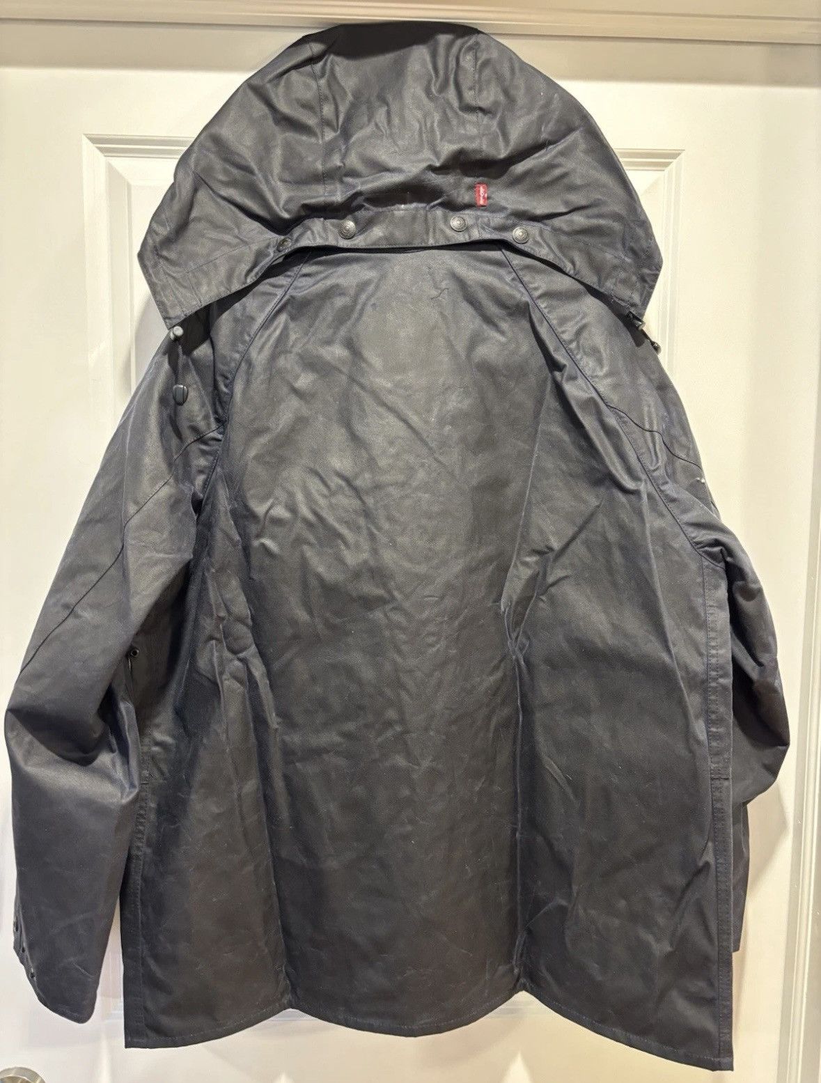 Barbour Barbour x Levi's OS Bedale Waxed Jacket L Blue Oversized Size US L / EU 52-54 / 3 - 4 Thumbnail
