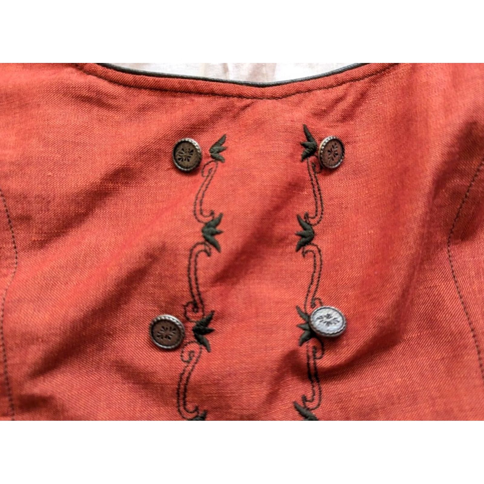 Vintage Bavaria Outfit/Set Schlok Staufen Vintage Size 36 Orange Skirt Included Women Size US 6 / IT 36 - 4 Thumbnail