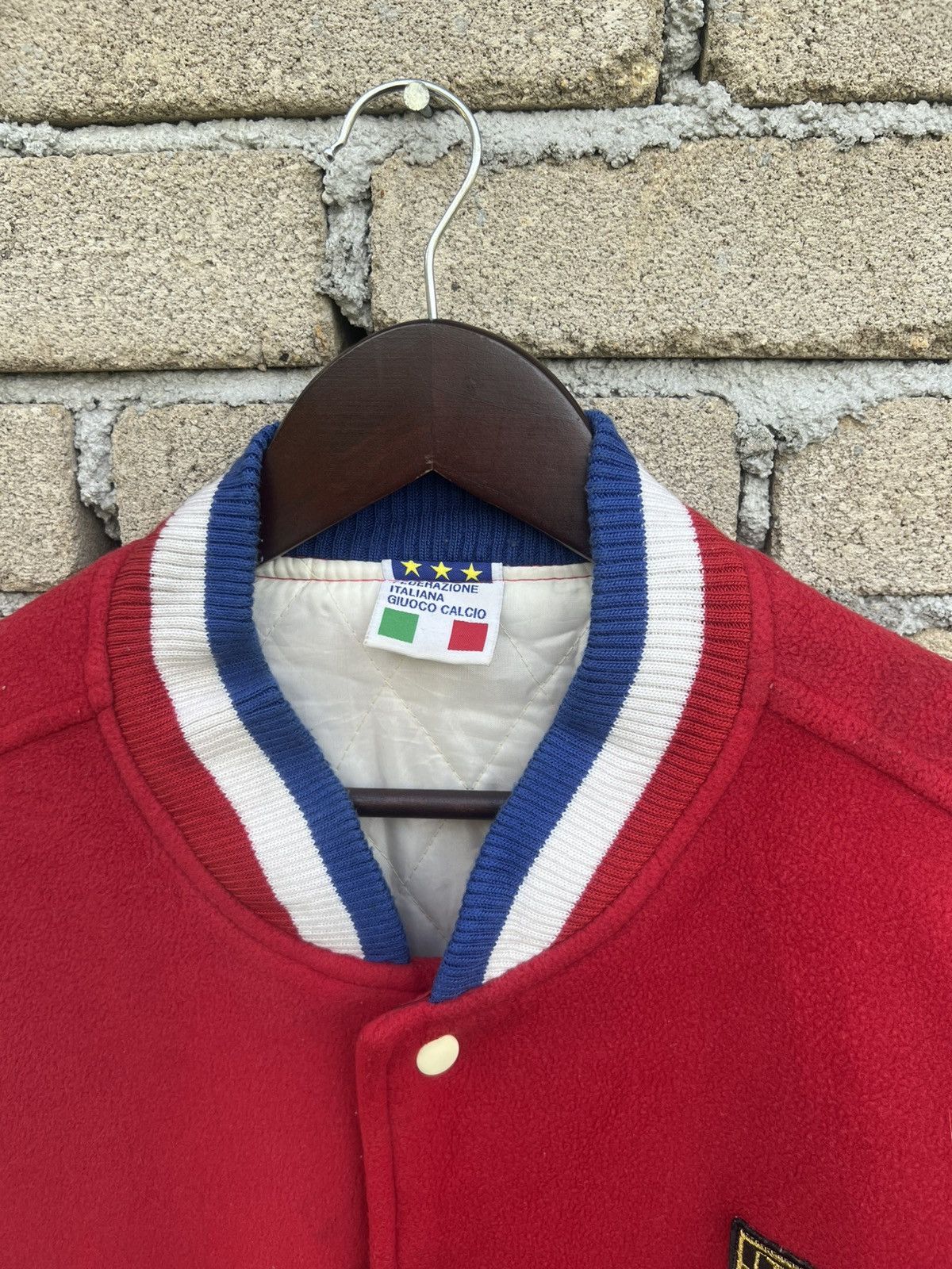 Vintage Vintage Kappa Italia Wool Leather Varsity Size US XL / EU 56 / 4 - 6 Thumbnail