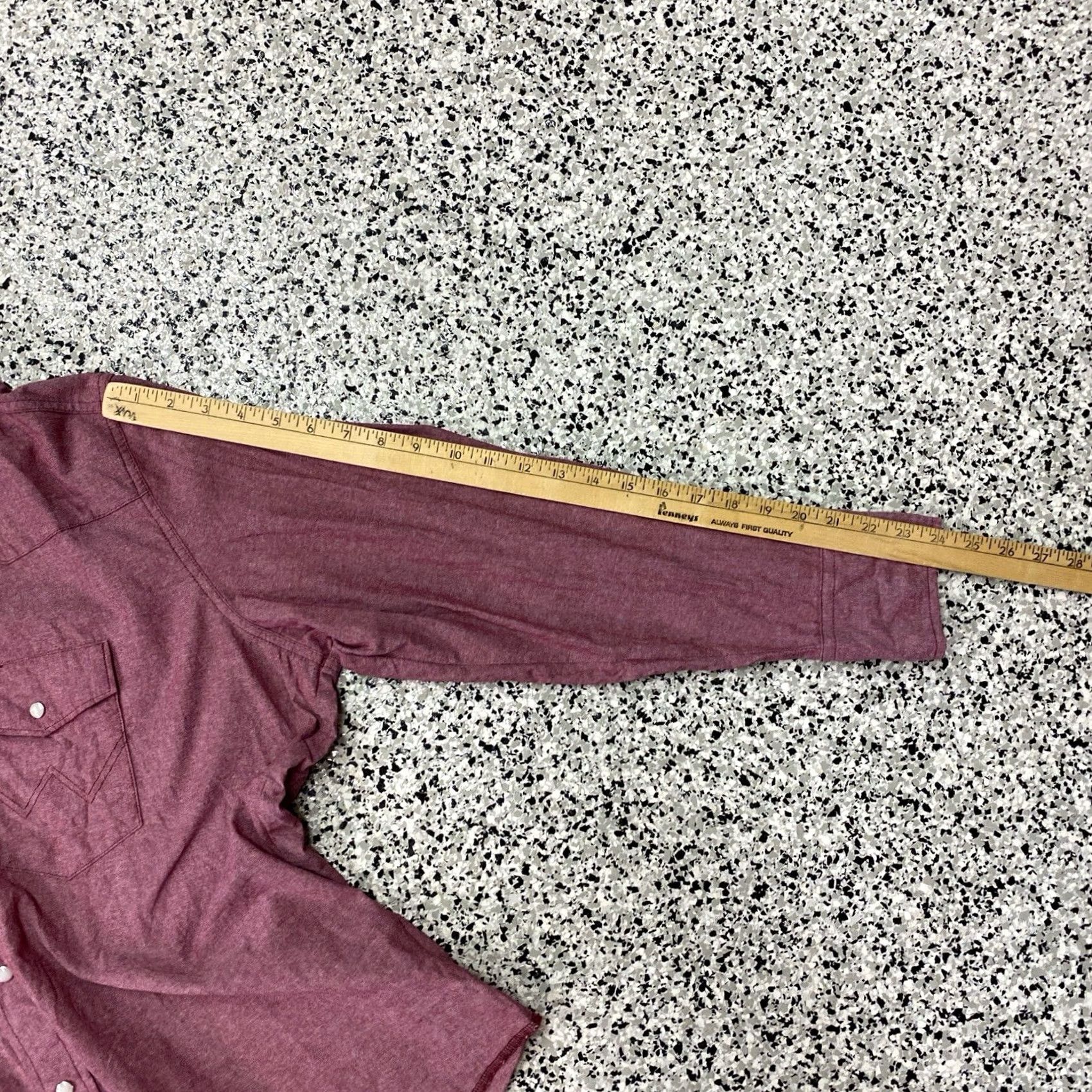 Wrangler VINTAGE Wrangler Shirt Mens XXL Red Pearl Snap Western Cowboy Size US XXL / EU 58 / 5 - 4 Thumbnail