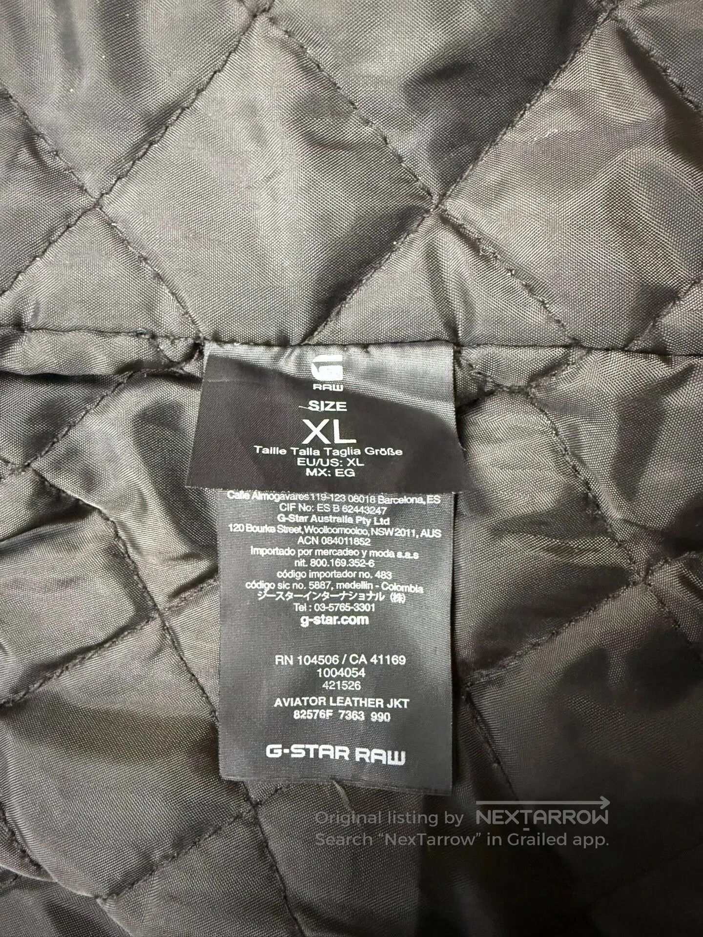 G-Star Gstar Raw Men's Genuine Leather Jacket. Size US XL / EU 56 / 4 - 5 Thumbnail