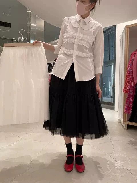 Comme des Garcons Comme Des Garcons size XS Versatile sheer black gauze skir Size 24" / US 00 / IT 34 - 2 Thumbnail