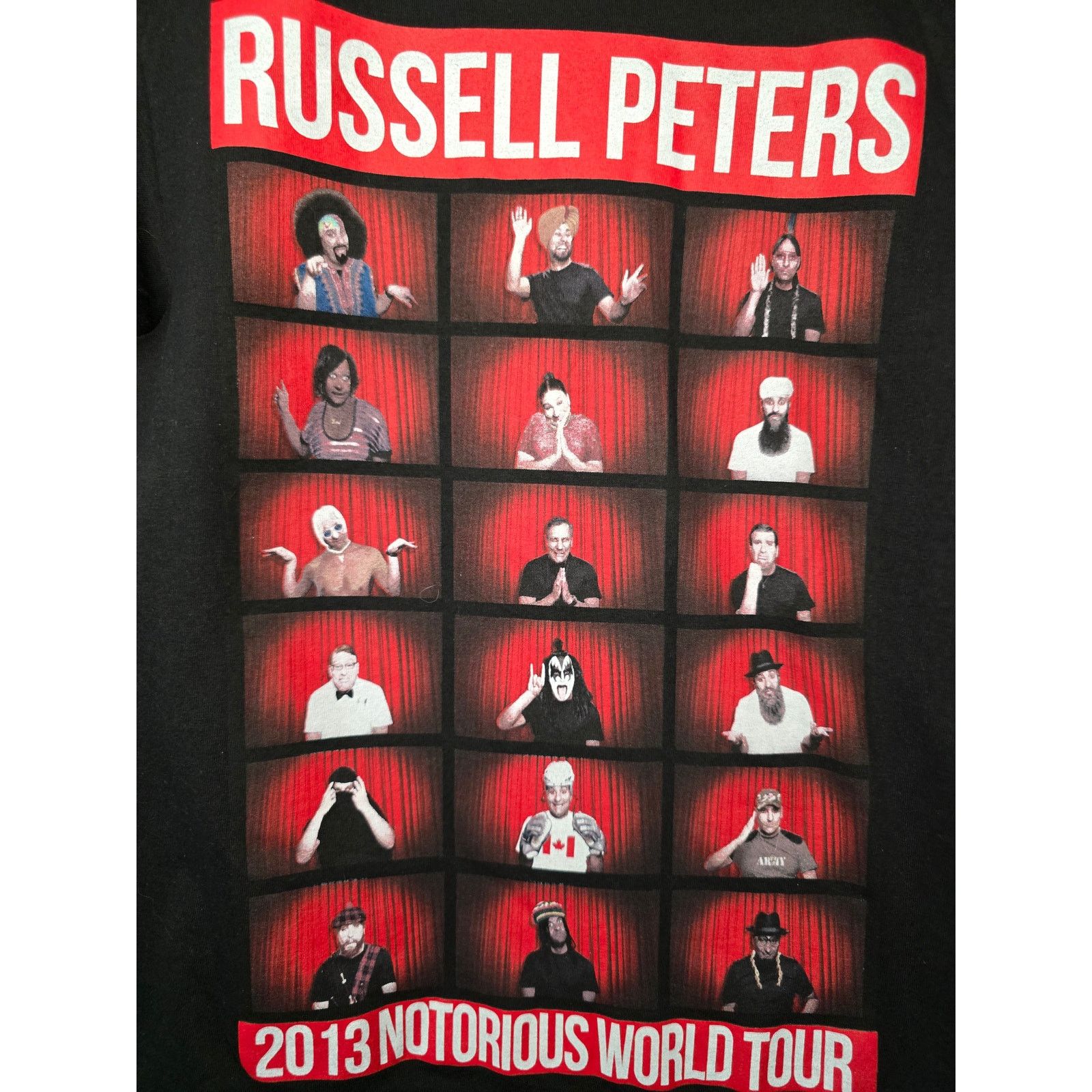 Other Russel Peters 2013 Notorious World Tour S Black Comedy Tee Size US S / EU 44-46 / 1 - 2 Thumbnail