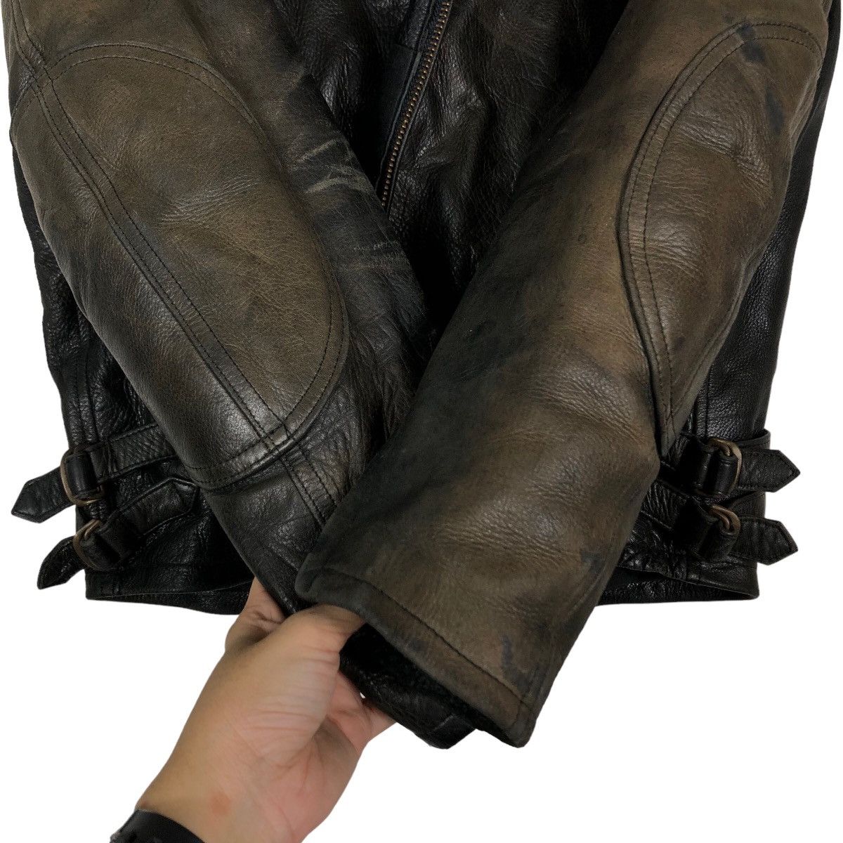 Japanese Brand Vintage Soft Leather Biker Jacket Harold’s Gear IsseyMiyake Size US M / EU 48-50 / 2 - 15 Thumbnail