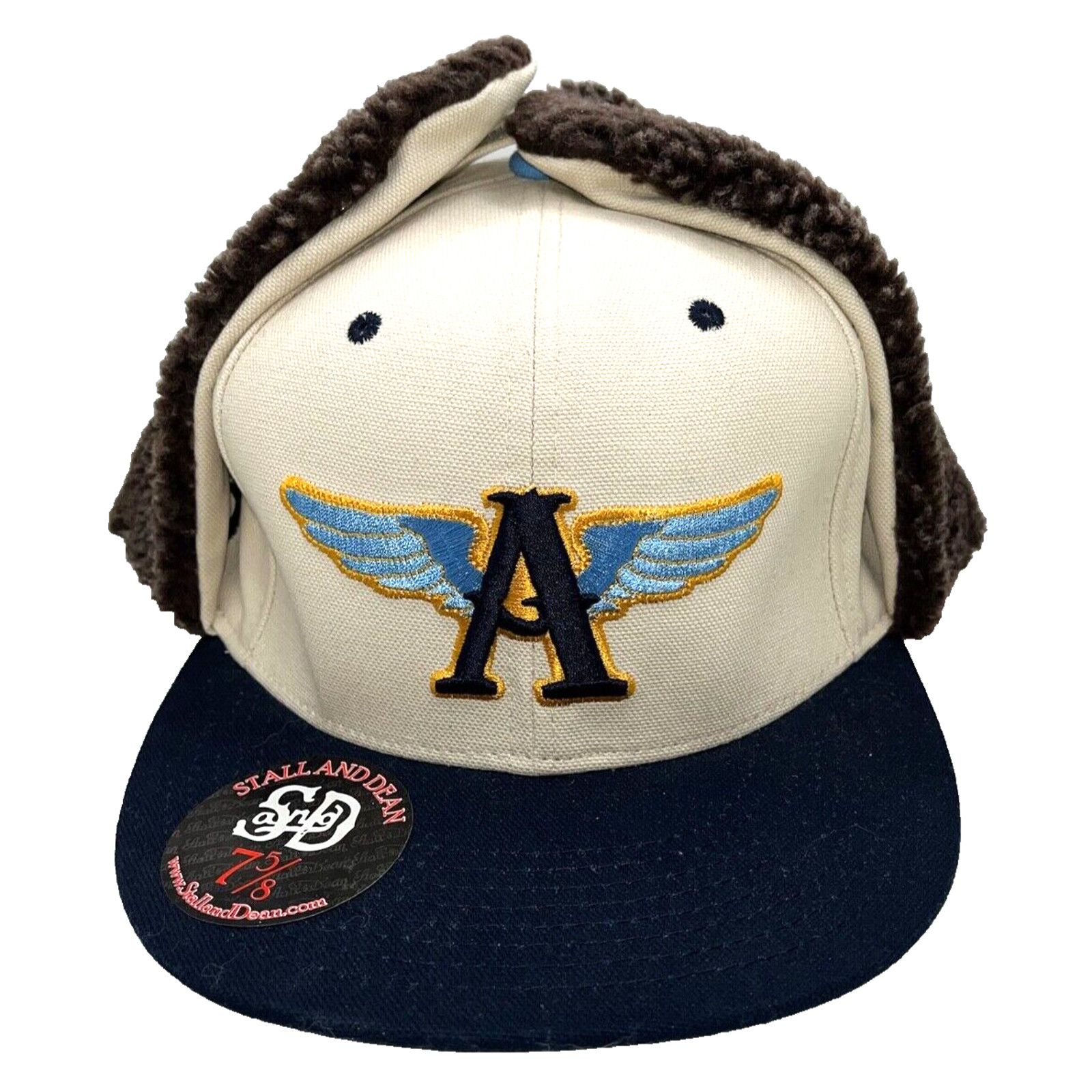 Stall and Dean Stall & Dean Aviator Bomber Ear Flap Hat Sz 7 5/8 Winter Cap Size ONE SIZE - 2 Thumbnail