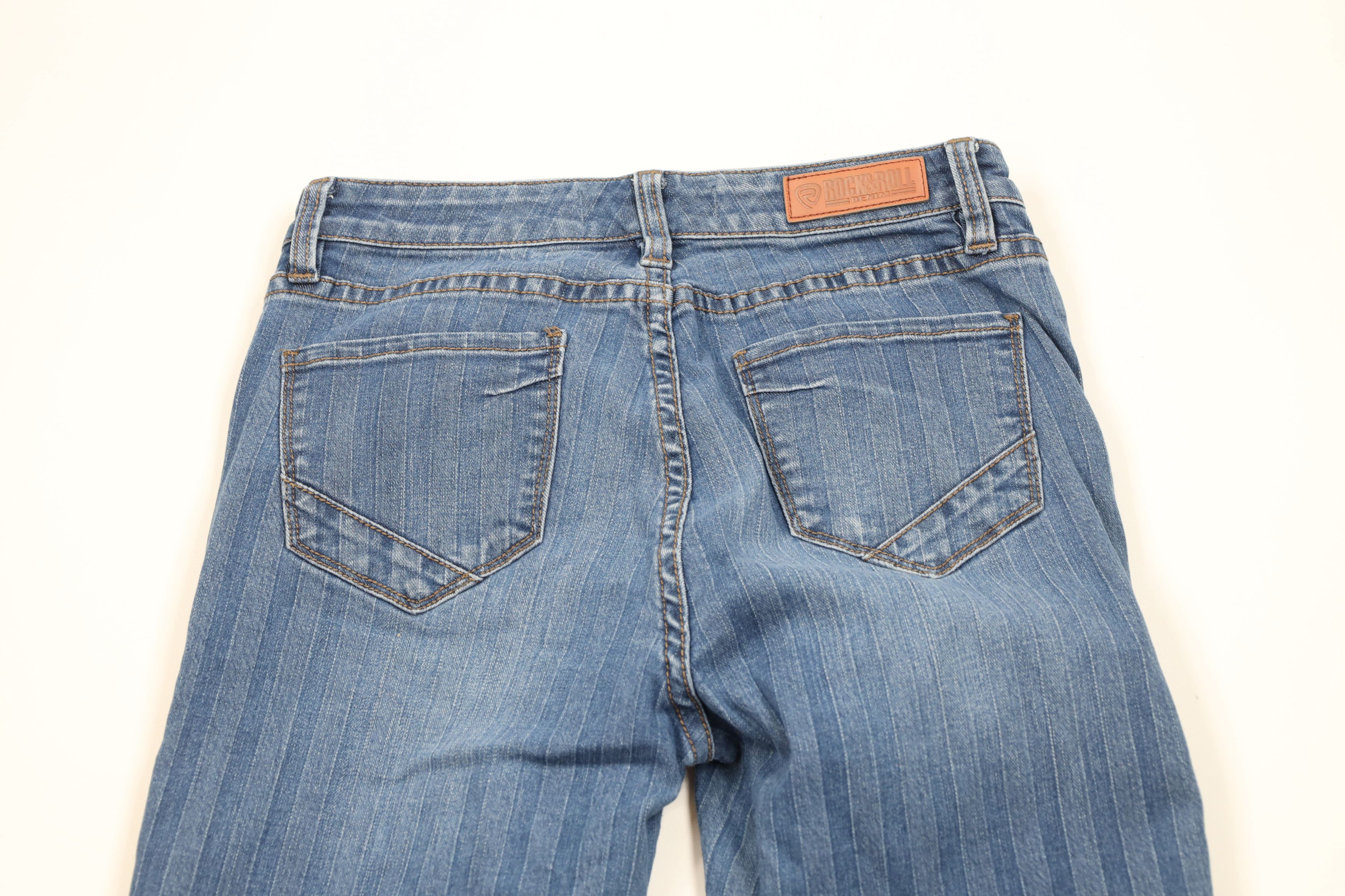 Vintage Vintage Y2K Streetwear Stretch Babydoll Bell Bottoms Jeans Size 26" / US 2 / IT 38 - 10 Thumbnail