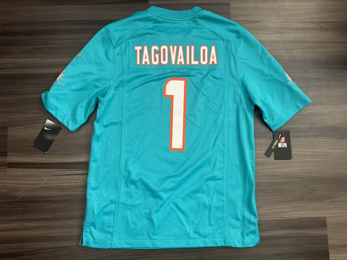 Nike Miami Dolphins Tua Tagovailoa #1 NFL Game Home Aqua Jersey Size US M / EU 48-50 / 2 - 8 Thumbnail