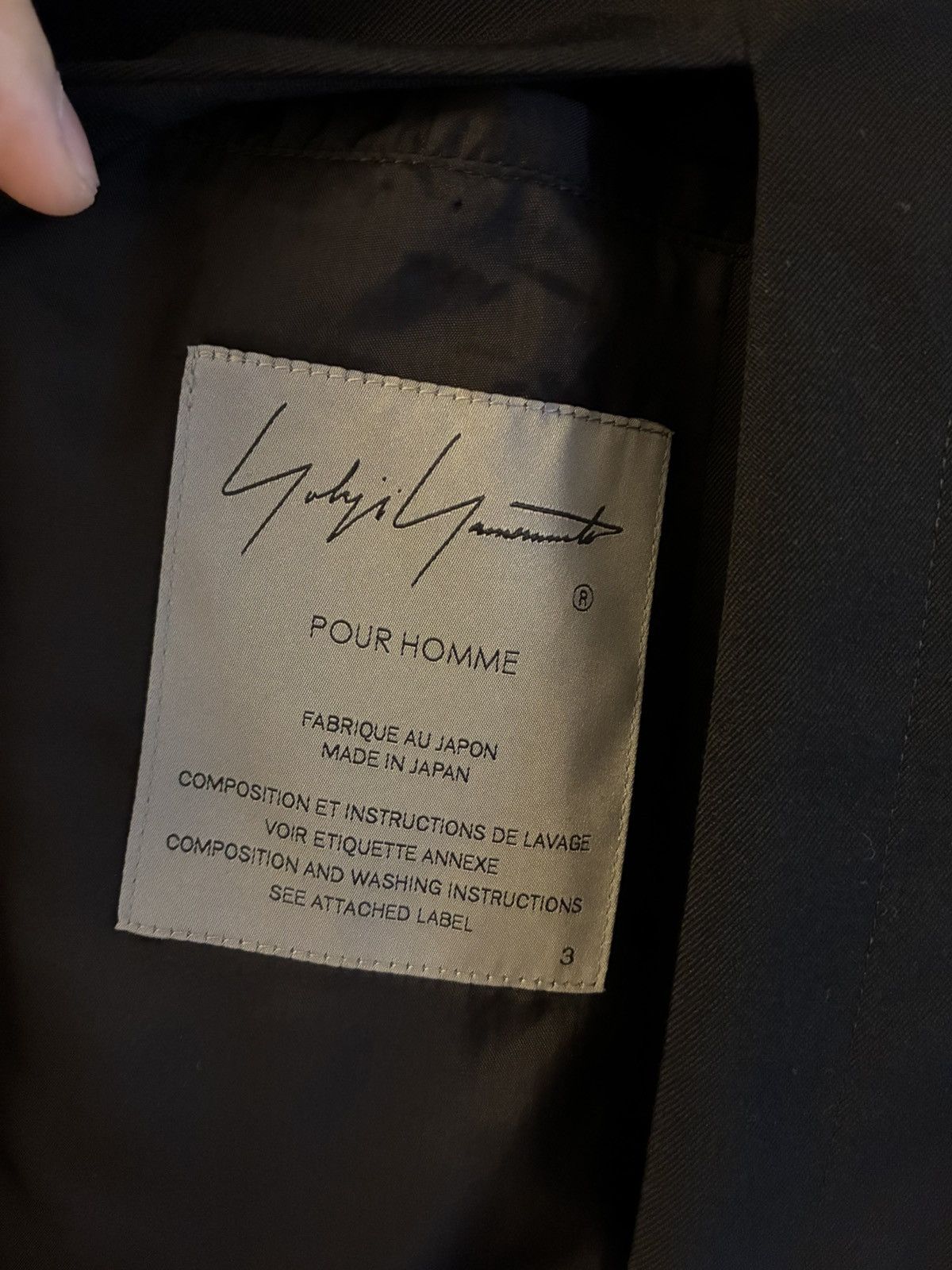 Yohji Yamamoto Yohji Yamamoto pour homme 25ss Size 48R - 5 Thumbnail