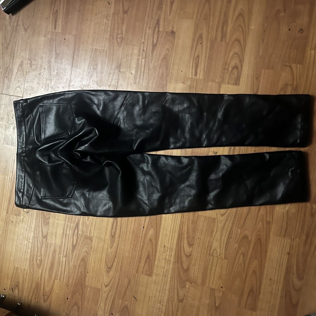 Other H&M Skeleton Faux Leather Jeans 32x30 Size US 32 / EU 48 - 6 Thumbnail