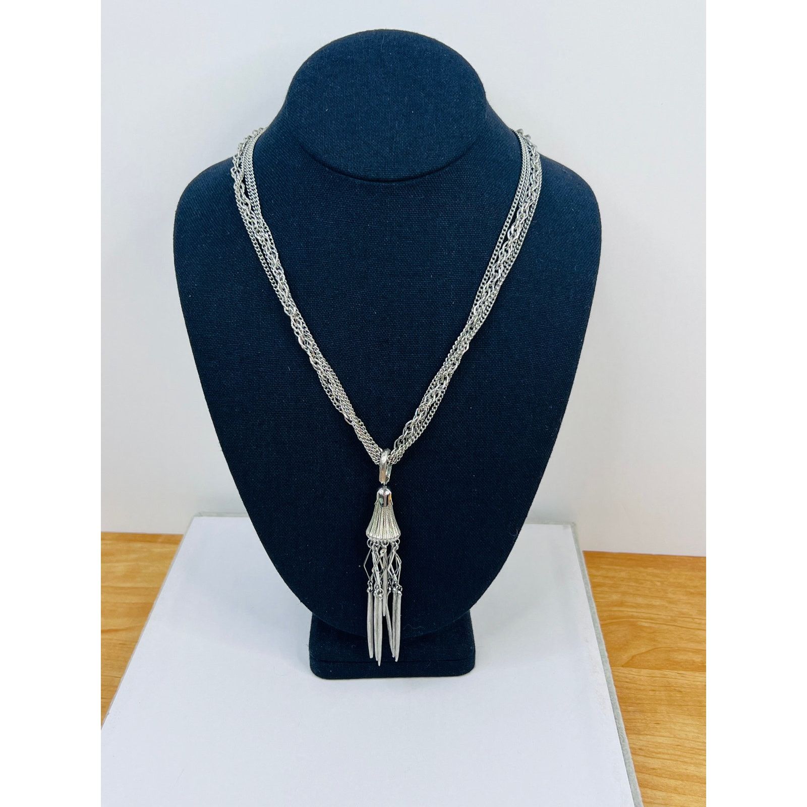 & Other Stories Set of 3 Necklaces - Silvertone Chain with Pendant Dangles Size ONE SIZE - 3 Thumbnail