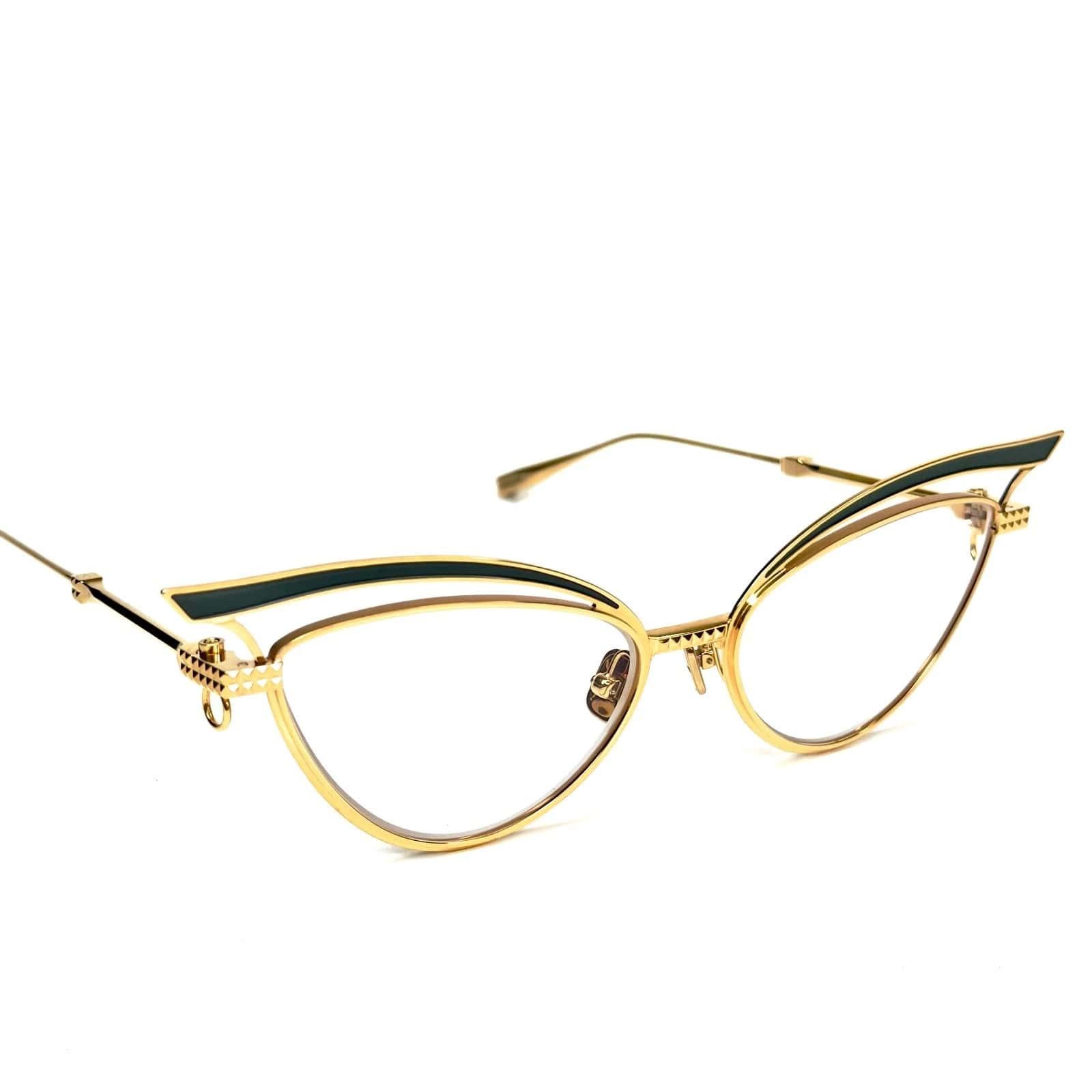 Valentino VALENTINO V-GLASSLINER VLX118 Gold Chain Green VLX 118E Size ONE SIZE - 10 Thumbnail