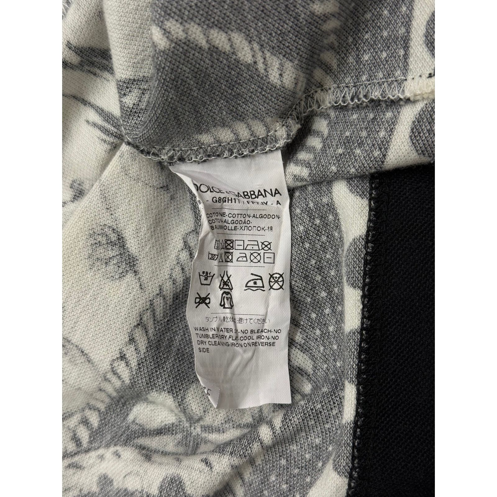 Dolce & Gabbana F/W 2016 Dolce & Gabbana Western-print Piqué Polo Shirt Size US M / EU 48-50 / 2 - 8 Thumbnail