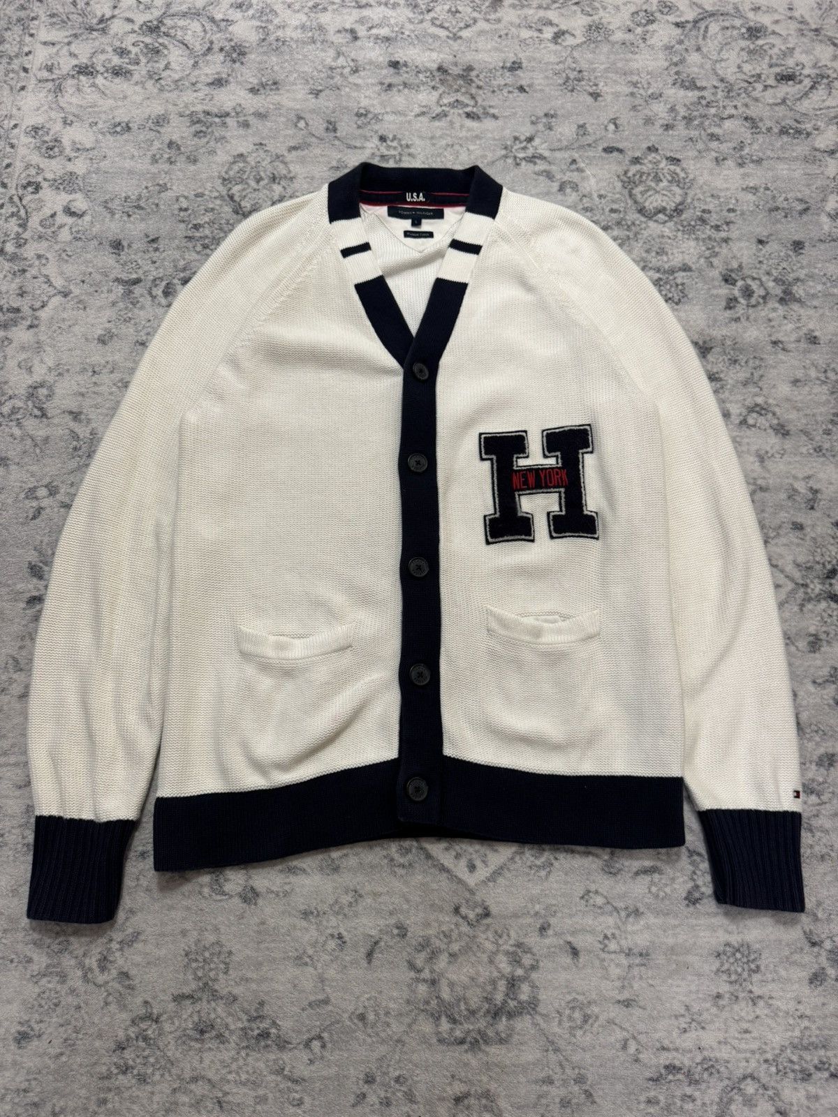 Tommy Hilfiger VINTAGE TOMMY HILFIGER BUTTON UP CARDIGAN Size US M / EU 48-50 / 2 - 1 Thumbnail
