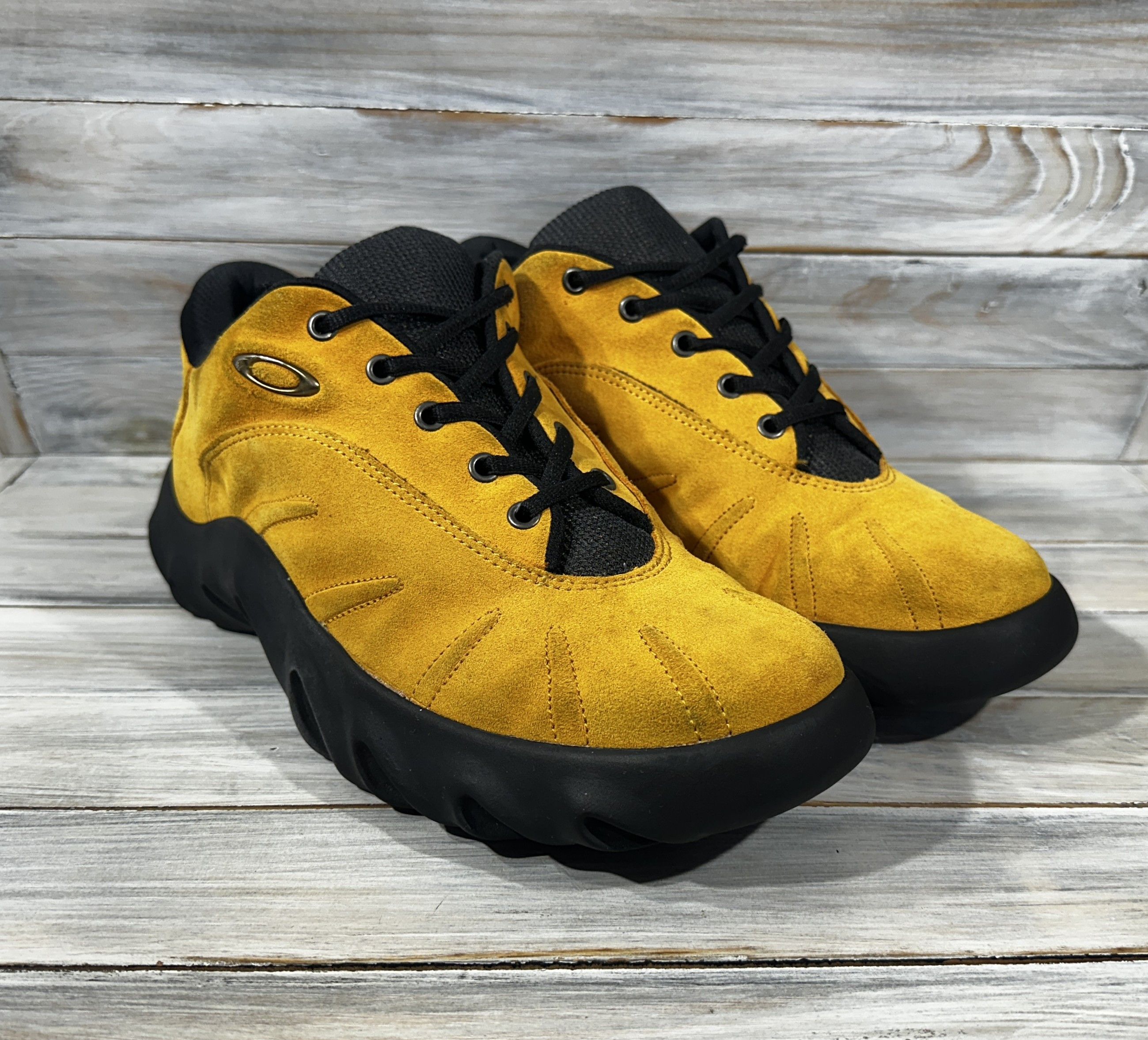 Oakley × Vintage Vintage 00’s Oakley Shoetwo Low Suede Men's Yellow Sneakers Size US 12 / EU 45 - 2 Thumbnail