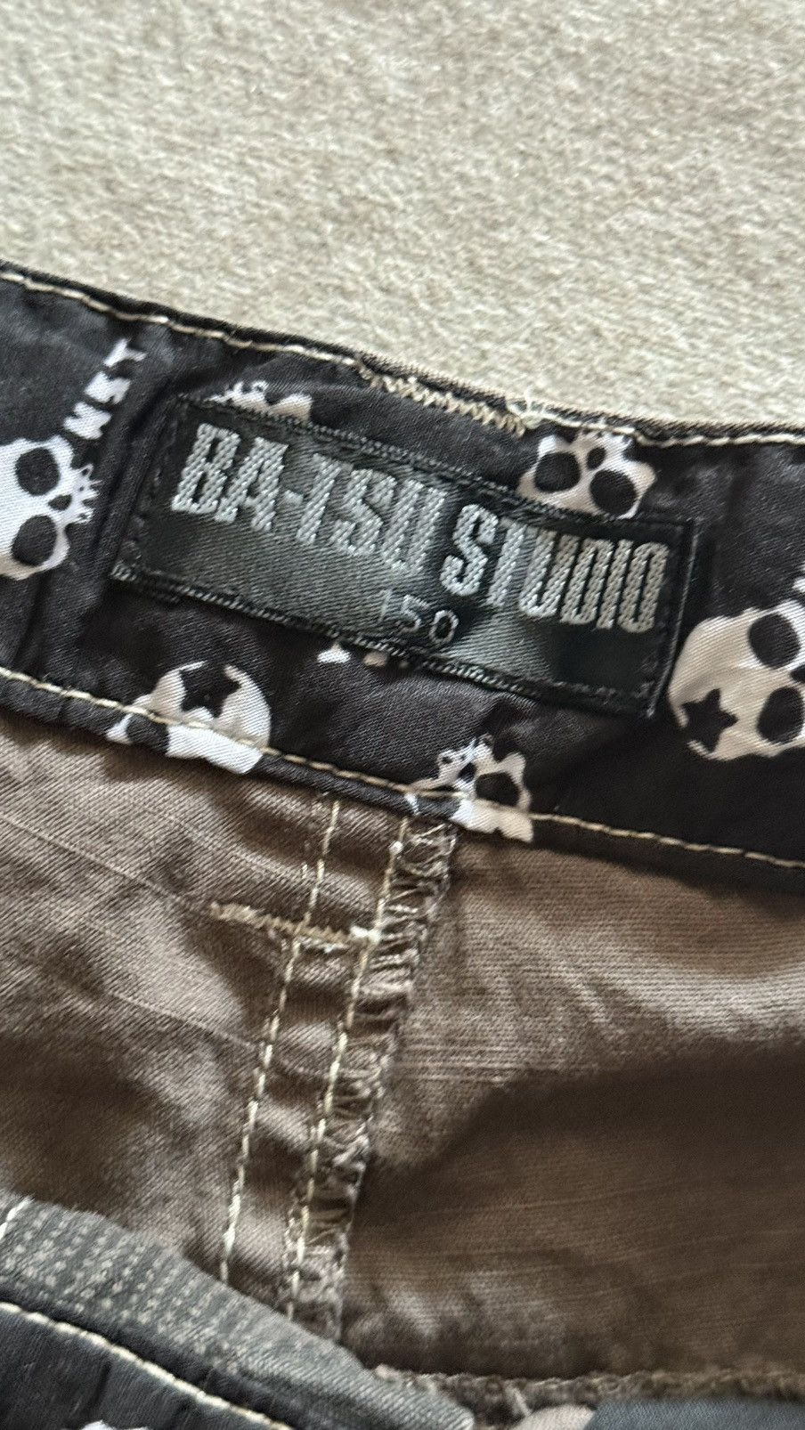 Japanese Brand Rare Ba-Tsu Studio Skull Embroidery Camo Tactical Pants Size US 28 / EU 44 - 7 Thumbnail