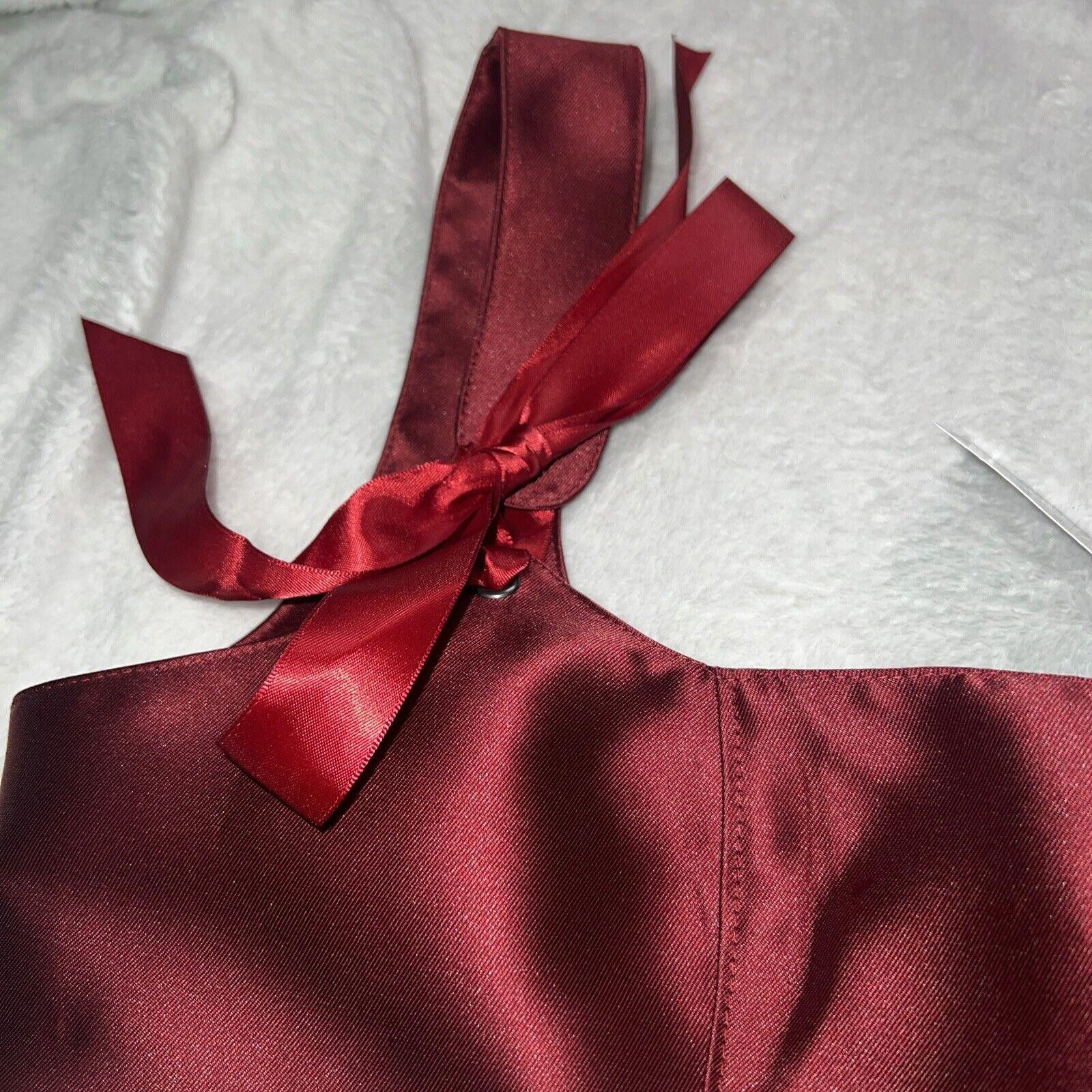 Designer L Red Pixie Stardust Miss Dress Burgundy Current Mood Size L / US 10 / IT 46 - 4 Thumbnail
