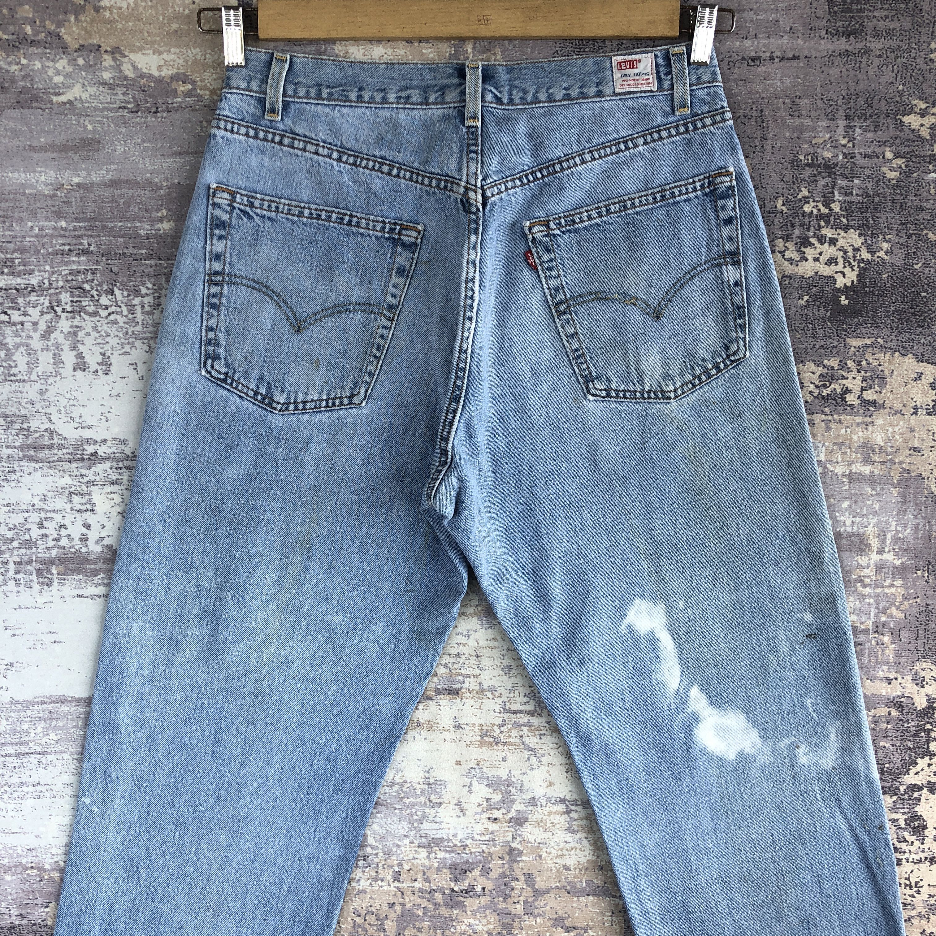 Levi's × Vintage Vintage Levis 569 Sun Faded Baggy Jeans Levi's Ripped Denim Size US 32 / EU 48 - 4 Thumbnail
