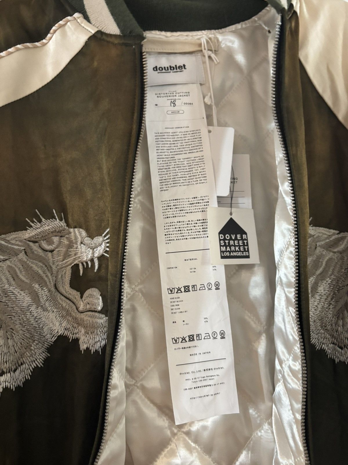 Doublet DOUBLET Distorted cutting souvenir jacket 18/84 Size US M / EU 48-50 / 2 - 2 Thumbnail