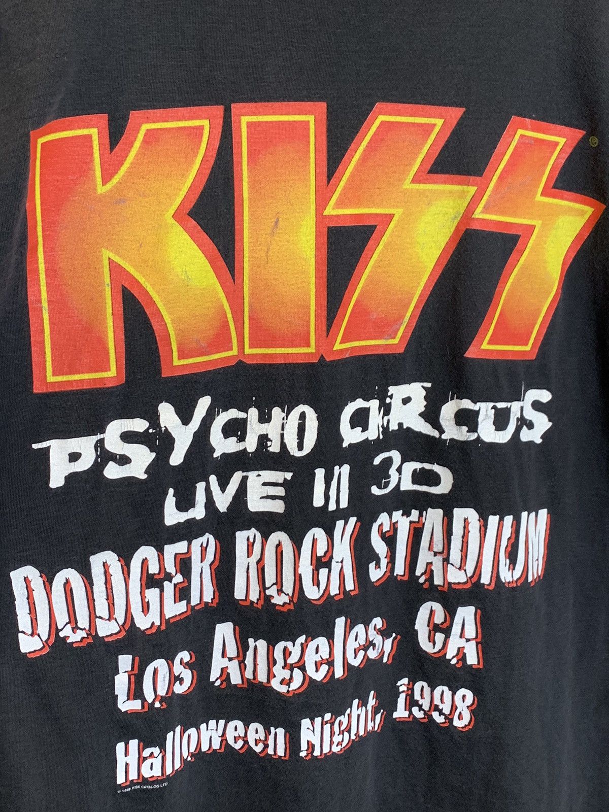 Band Tees *RARE* Vintage 1998 KISS Psycho Circus 3D Dodgers Band Shirt Size US XL / EU 56 / 4 - 4 Thumbnail
