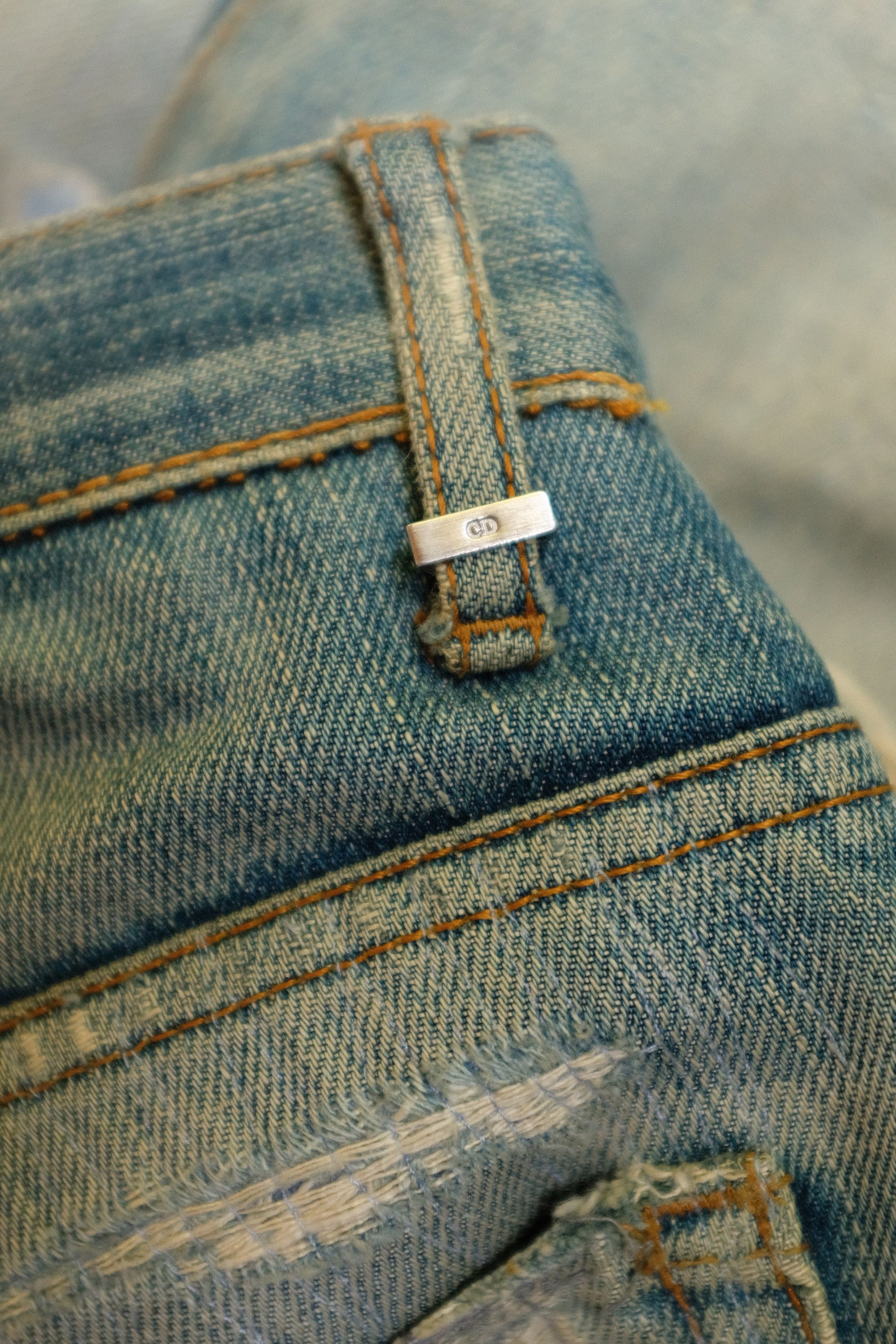 Dior Dior Homme MIJ Jeans Thrashed Repaired Hedi Slimane Size US 26 / EU 42 - 19 Thumbnail