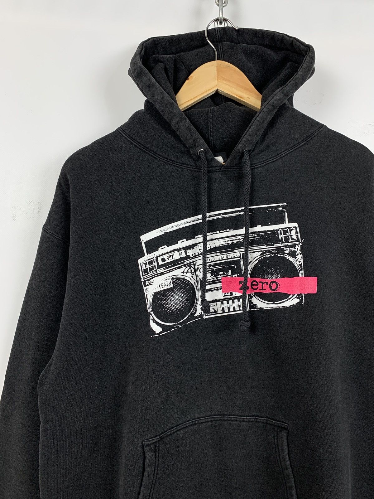 Hook-Ups 90s Vintage Zero Skateboards Black Hoodie Size US L / EU 52-54 / 3 - 4 Thumbnail