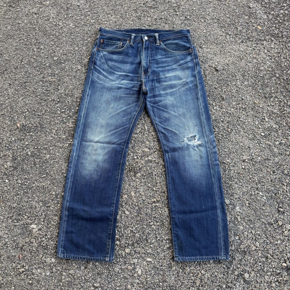 Levi's W35 LEVIS 505 DENIM FADED JEAN PANTS Size US 35 - 2 Thumbnail