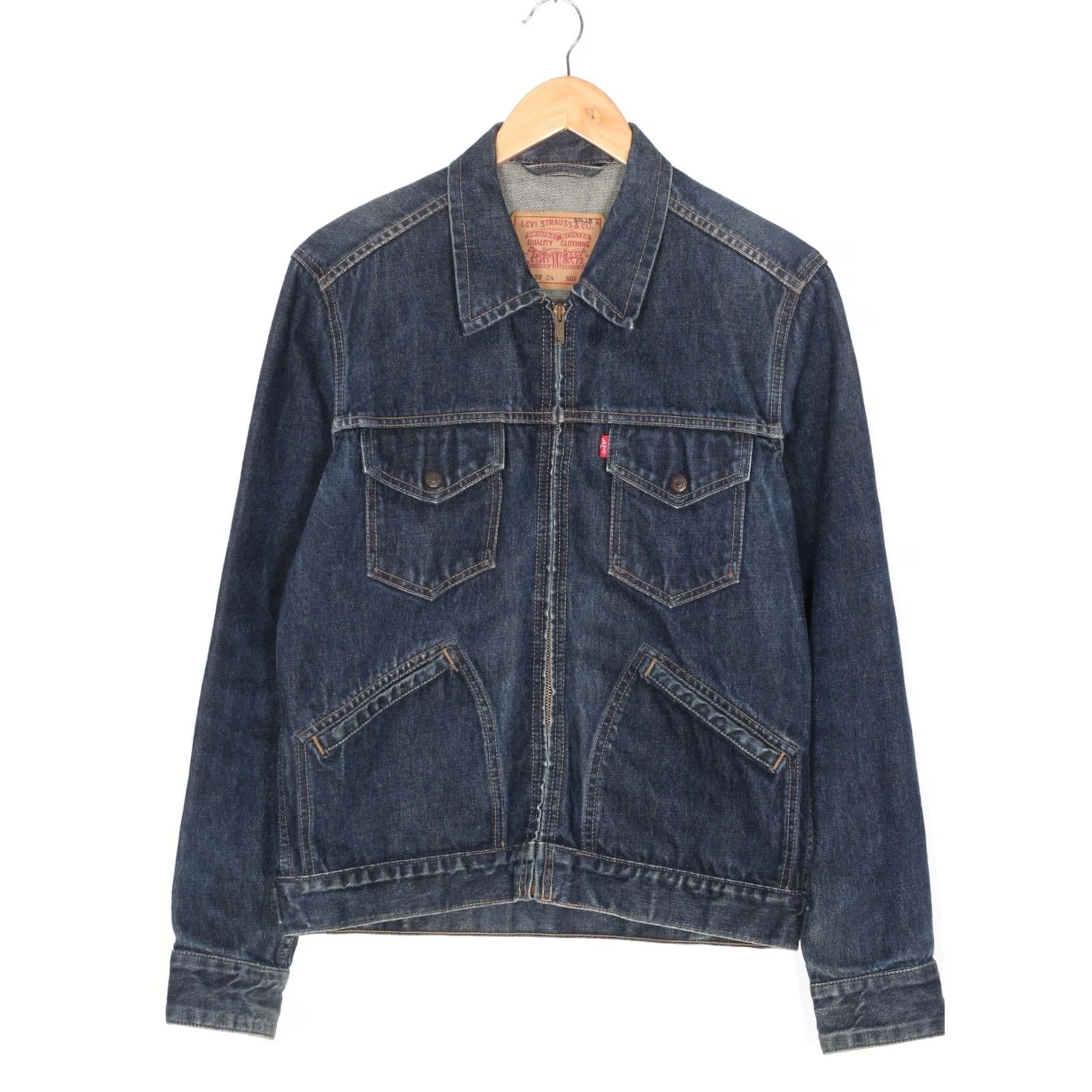 Levi's LEVI’S 70509 04 Vintage Zip Up Denim Trucker Jacket Men M Blue Jeans Jacket Mens VINTAGE Size US 31 - 2 Thumbnail