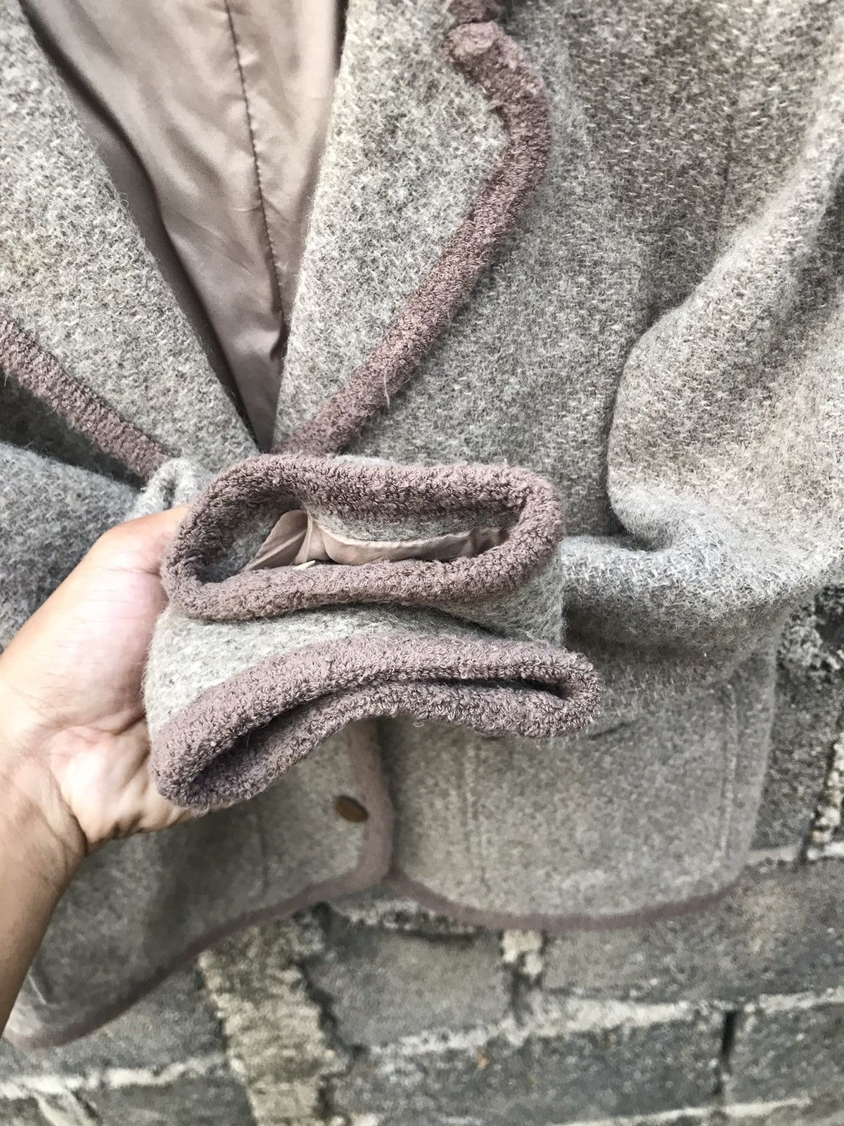 Japanese Brand × Vintage ⚡️Andre Bercher Wool Cropped Coat Size S / US 4 / IT 40 - 7 Thumbnail