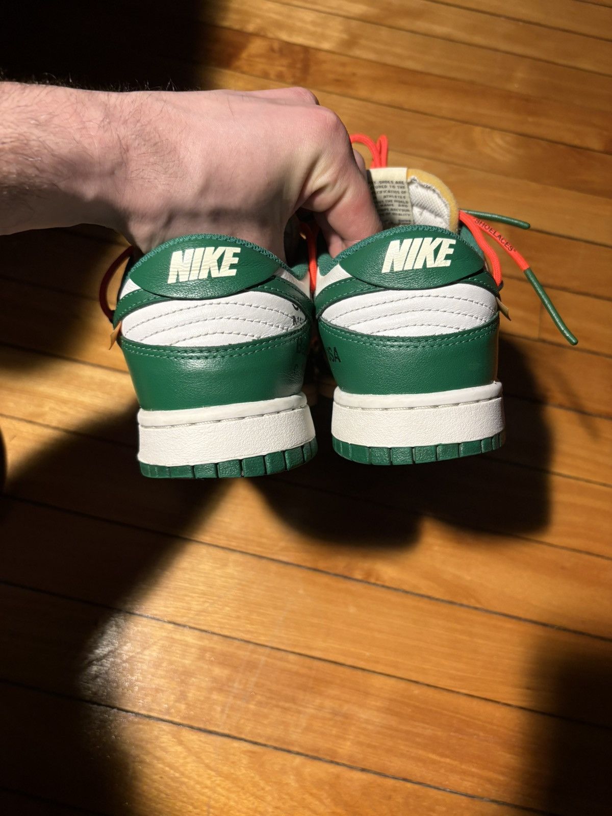 Nike × Off-White Off White Dunk Low “Pine Green” Size US 7 / EU 40 - 10 Thumbnail