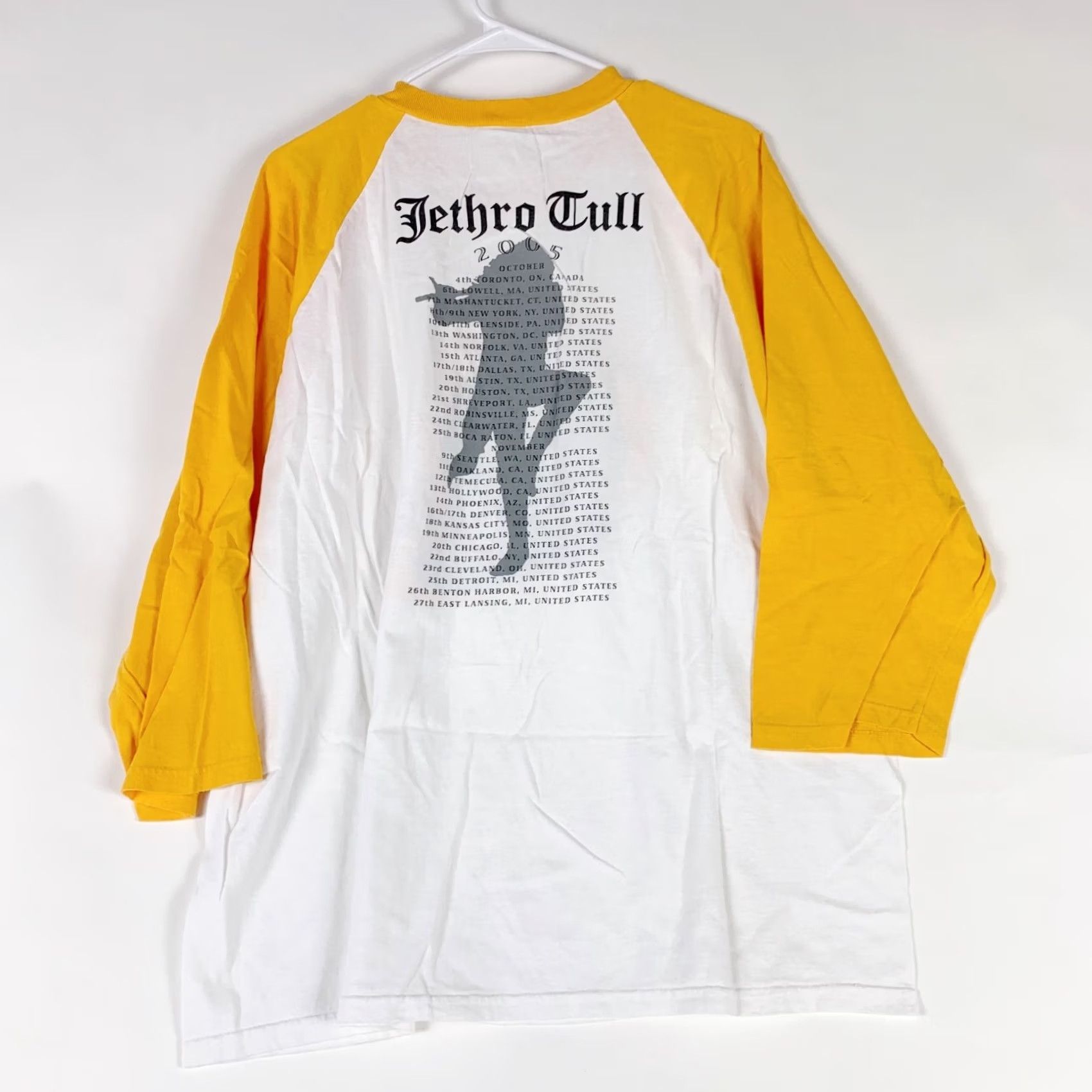 Delta Jethro Tull Too Old To Rock Too Young To Die Raglan Graphic 2005 T-Shirt 2XL White Nike? Size US XXL / EU 58 / 5 - 8 Thumbnail