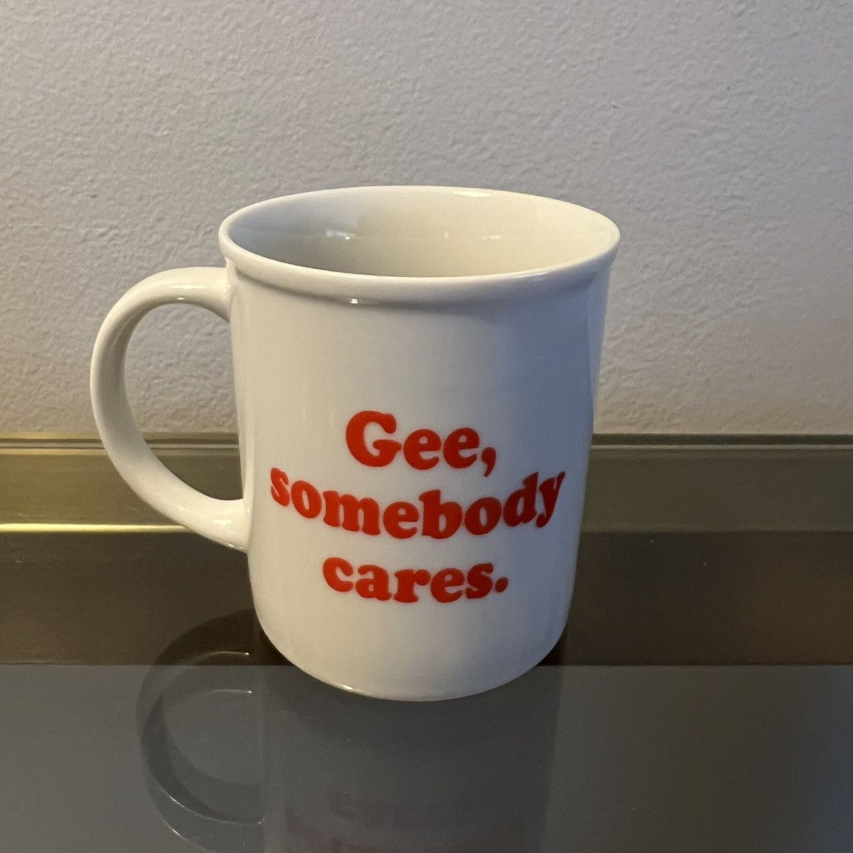 Peanuts Vintage Snoopy & Woodstock Gee Somebody Cares Mug White Size ONE SIZE - 2 Thumbnail