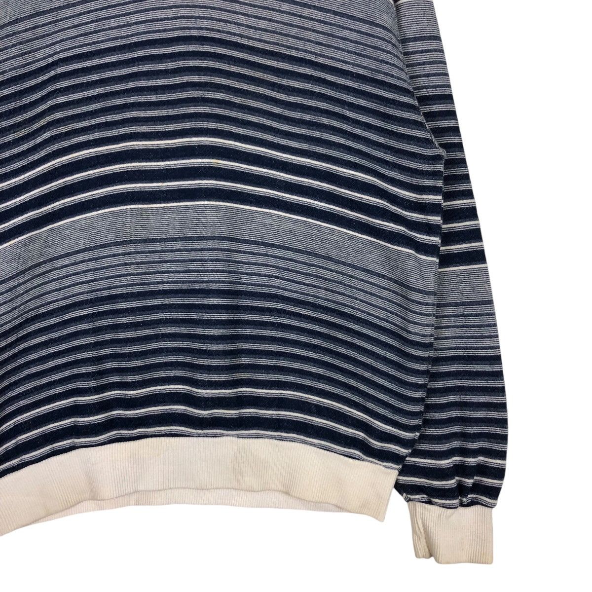 Japanese Brand × Vintage Japanese Brand Sweatshirt Stripe Rare 90s Collection Small Size US M / EU 48-50 / 2 - 4 Thumbnail