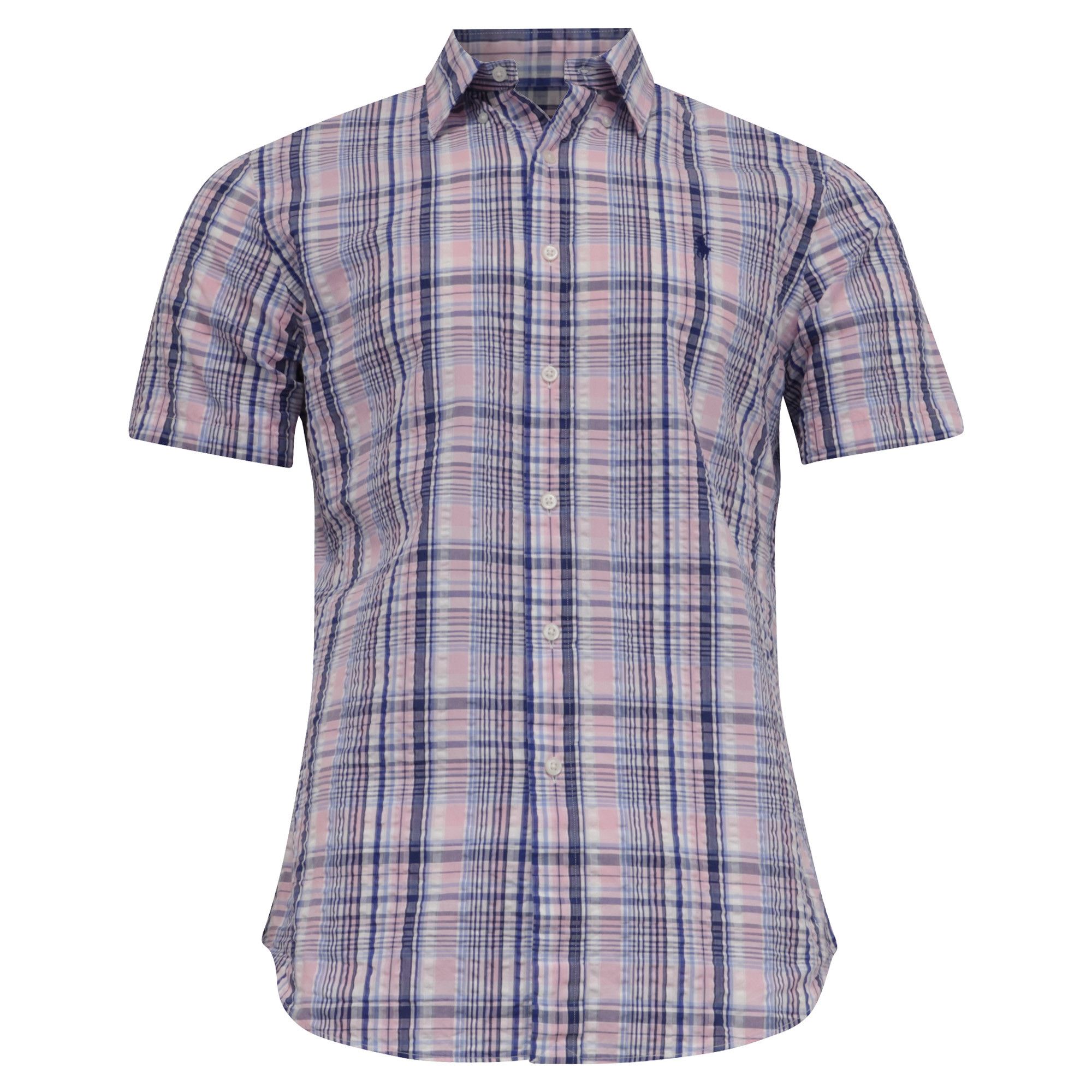 Ralph Lauren Ralph Lauren Plaid Button-Down Short Sleeve Shirt in Multico Size US M / EU 48-50 / 2 - 1 Thumbnail
