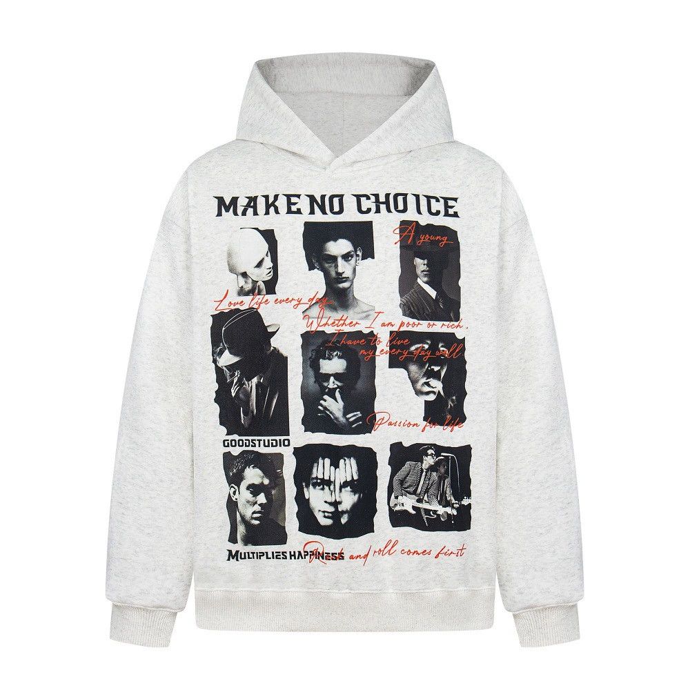 Vintage Loose casual men's street style character print hoodie Size US M / EU 48-50 / 2 - 1 Thumbnail