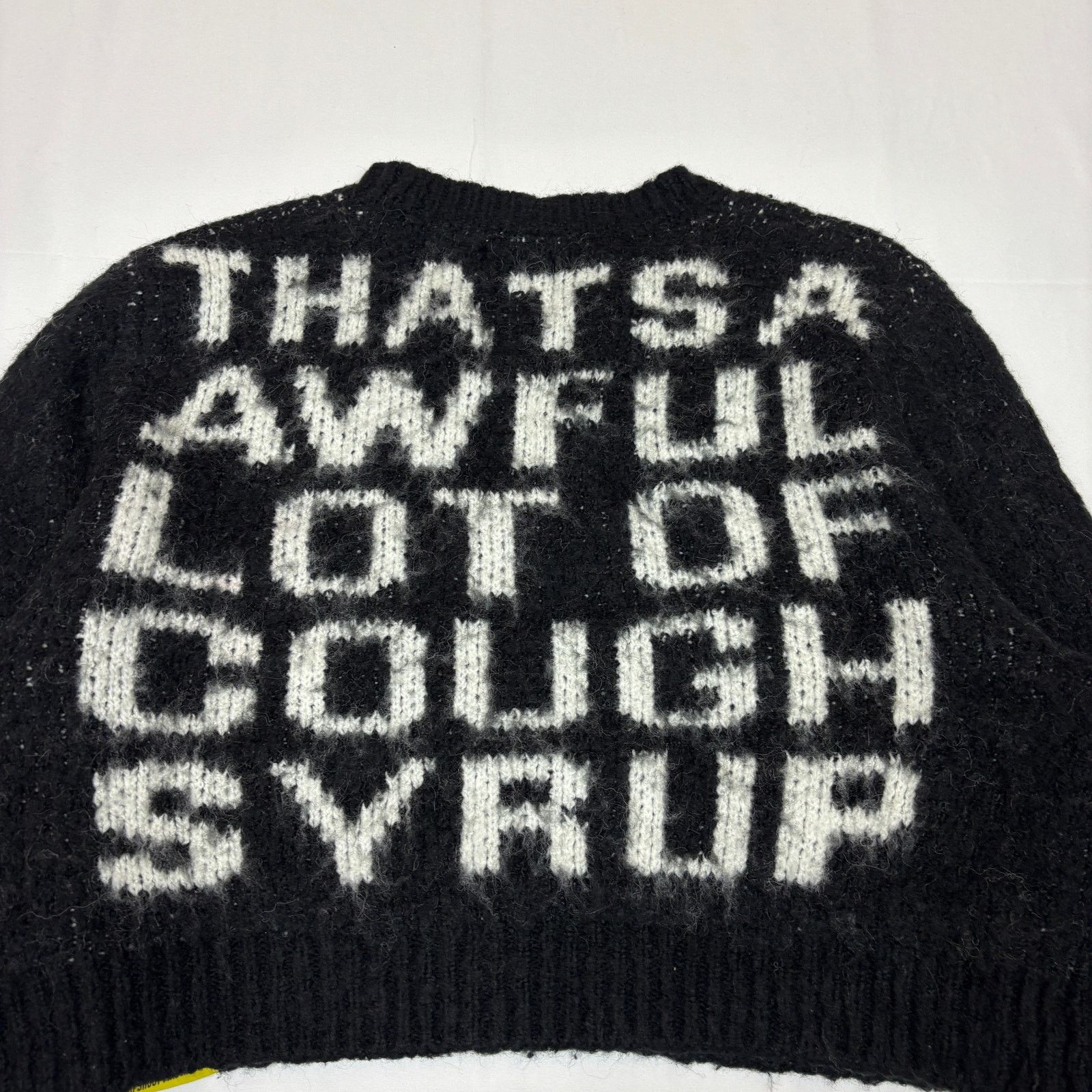 Awful Lot of Cough Syrup That's A Awful Lot of Cough Syrup Fuzzy Sweater Women's XL Size XL / US 12-14 / IT 48-50 - 4 Thumbnail