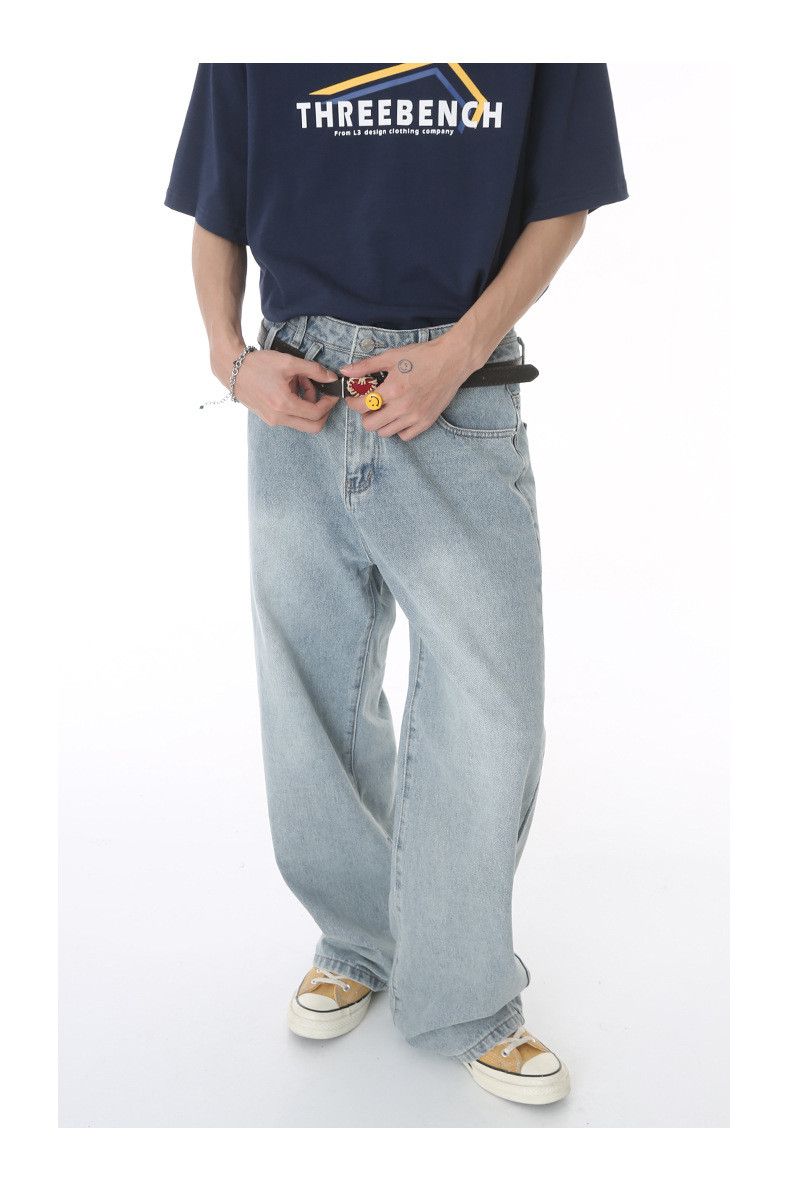 Japanese Brand × Jean Japanese straight light blue double-layer high waist jeans Size US 32 / EU 48 - 3 Thumbnail