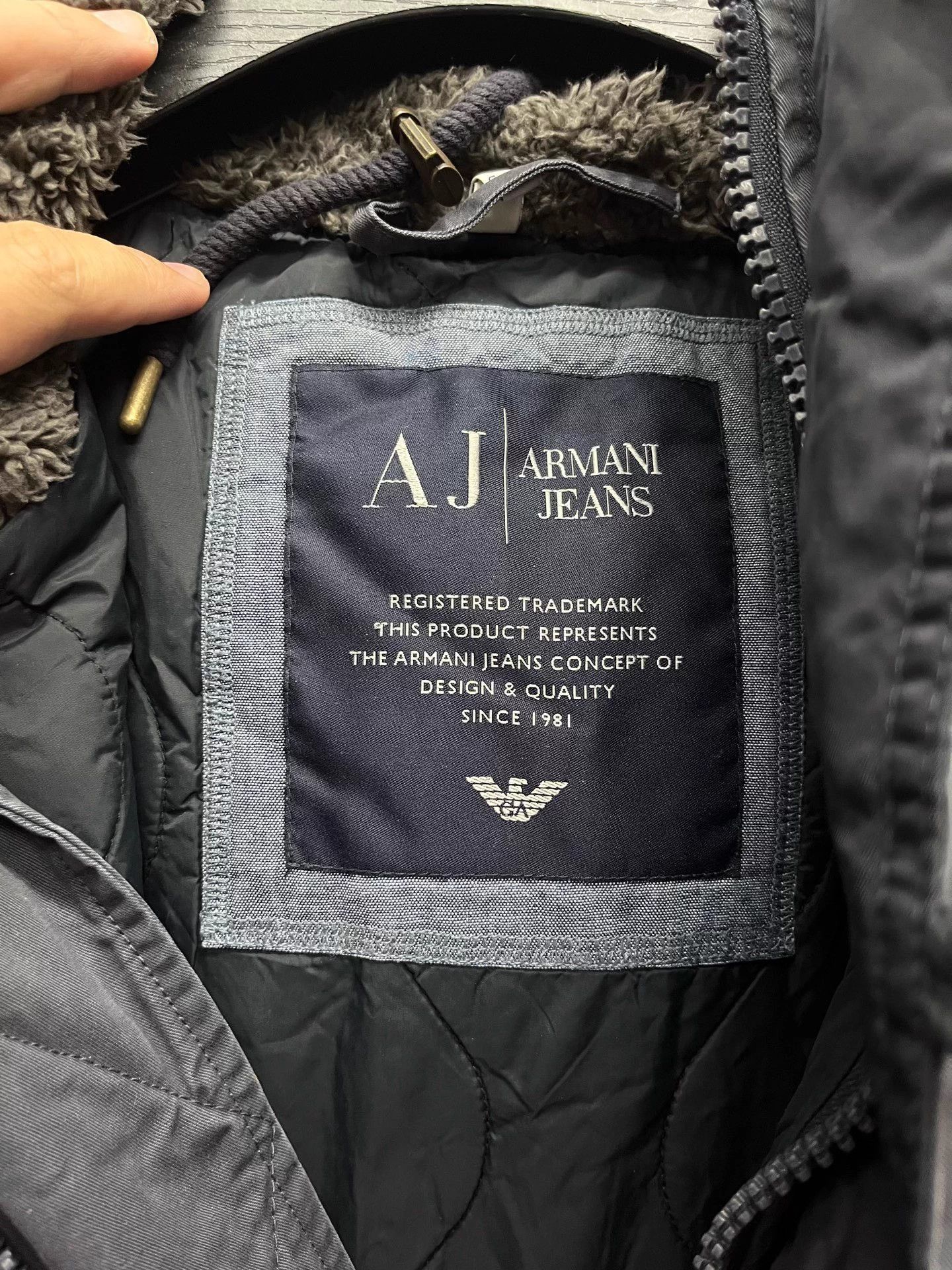 Armani Armani Jeans Button-Front Solid Cotton Padded Jacket L Size US L / EU 52-54 / 3 - 4 Thumbnail